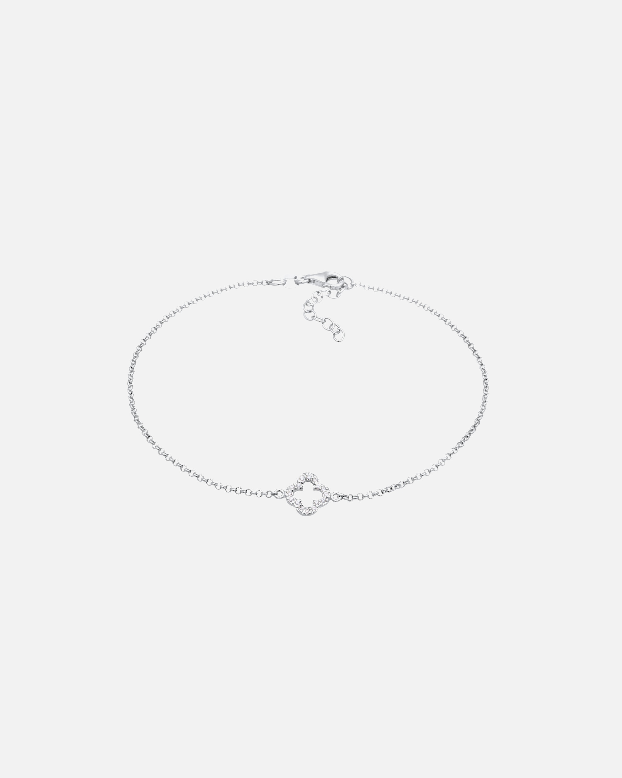 Ozdoby dla Kobieta Elli Damski wisiorek na kostkę koniczynka na szczęście Lucky Charm z cyrkoniami ze srebra 925 Sterling Silver silberfarben