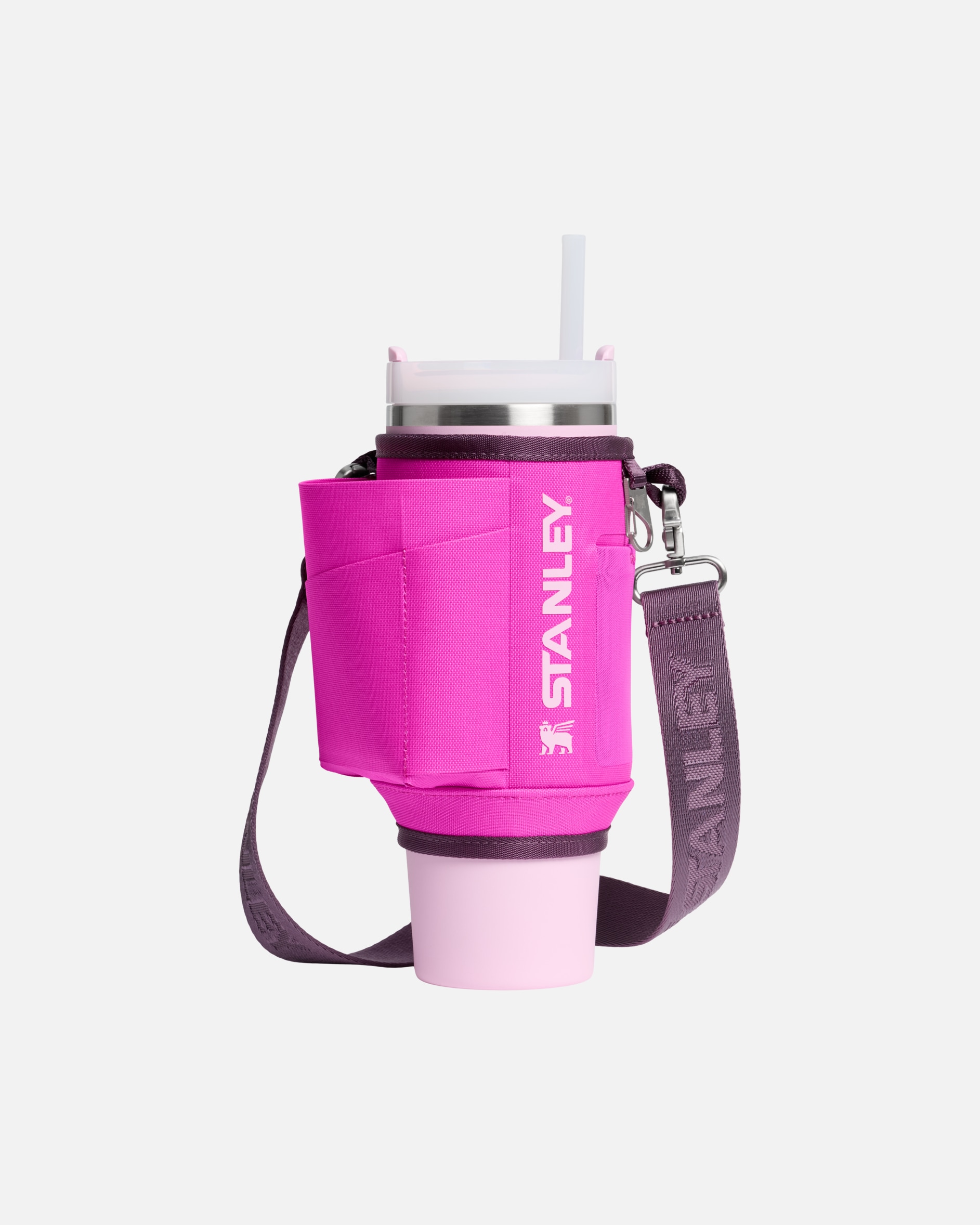Bidon dla Unisex Stanley 1913 Torba na ramię - 0,89L - THE QUENCHER H2.0 FLOWSTATE™ TUMBLER Violet Blossom