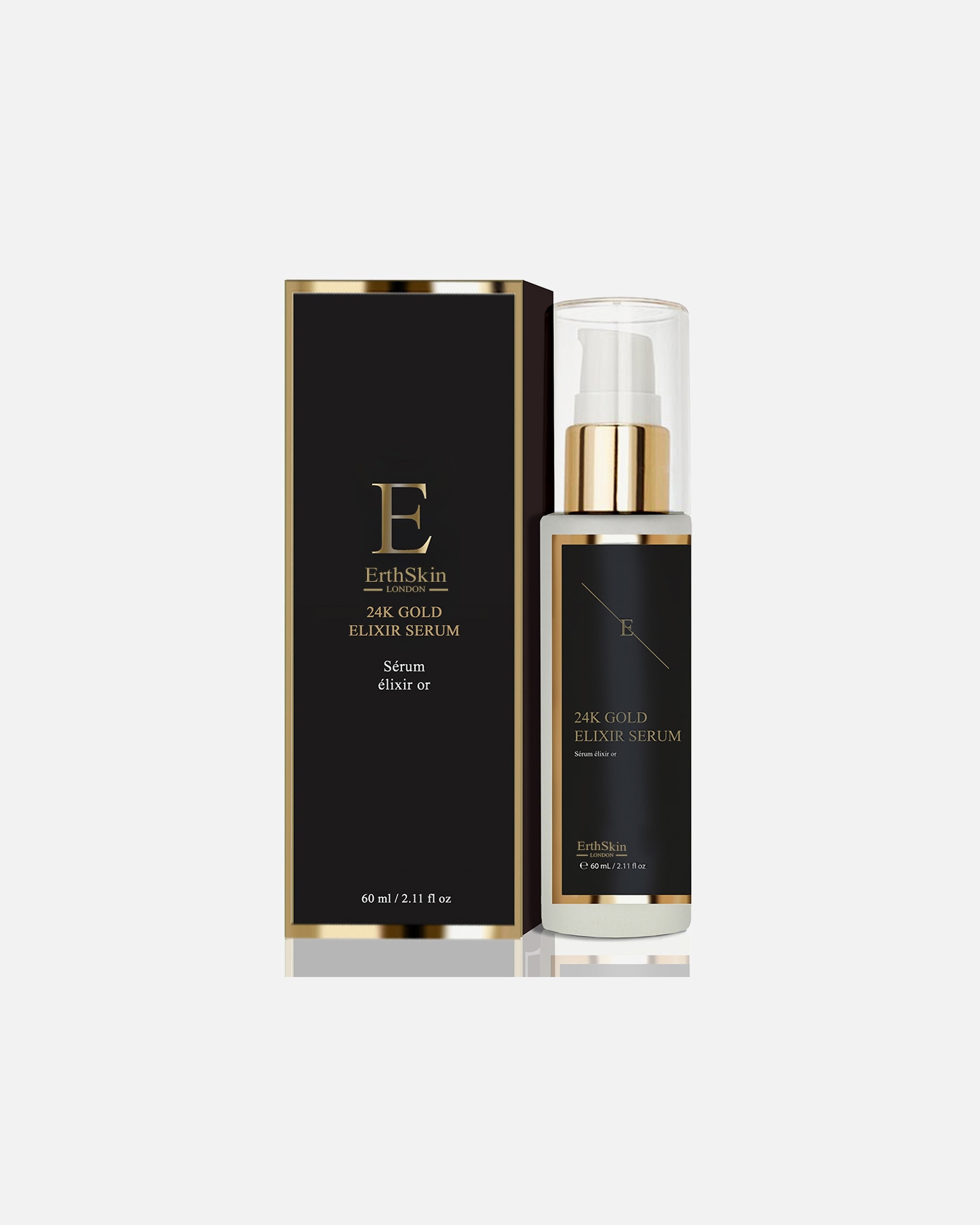 Serum anti-aging dla Kobieta ErthSkin London Eliksir Serum Przeciwzmarszczkowe 24-karatowe złoto 1 sztukakaka