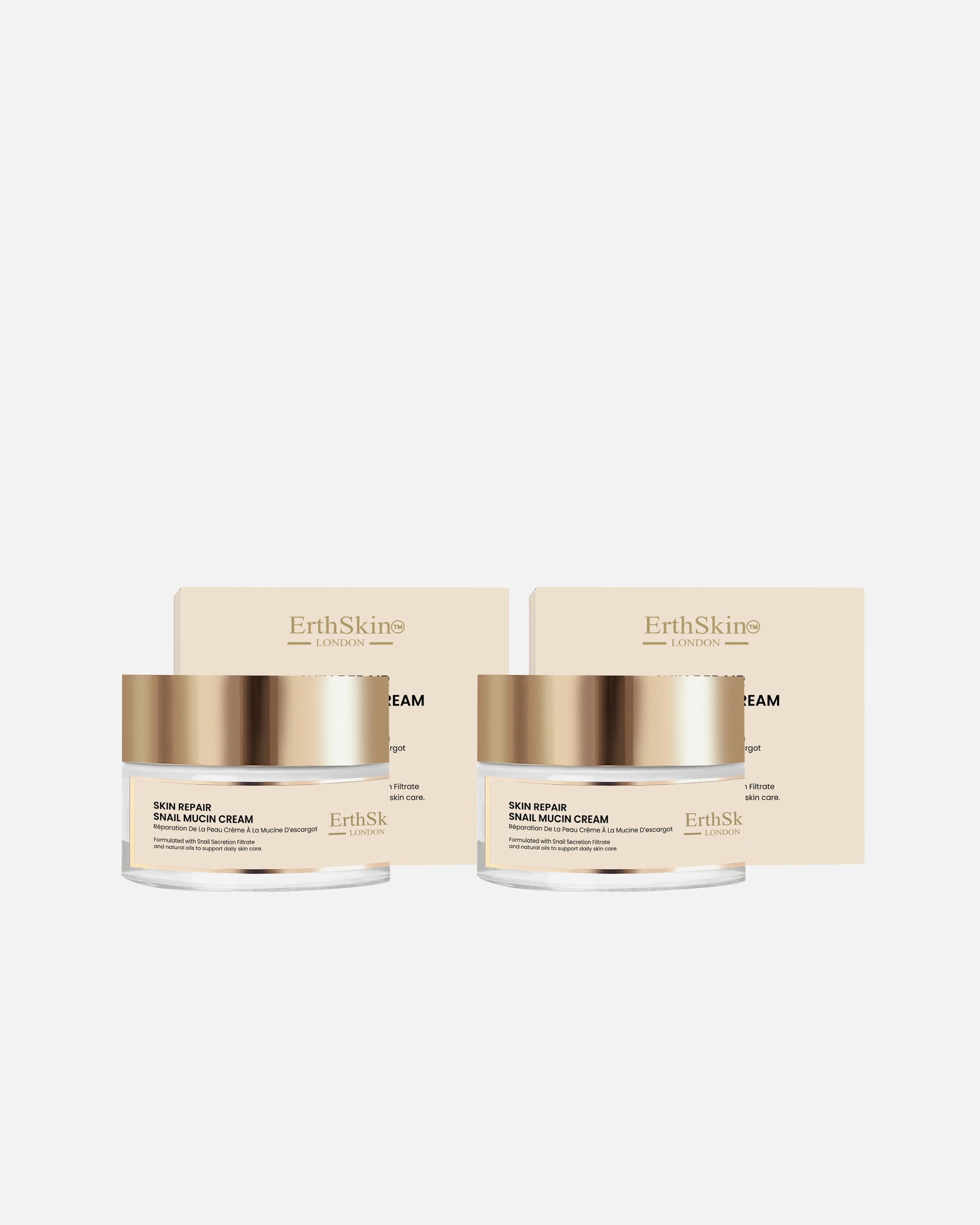 dla Unisex ErthSkin London 2x Krem ze śluzem ślimaka do naprawy skóry 1 sztukaka