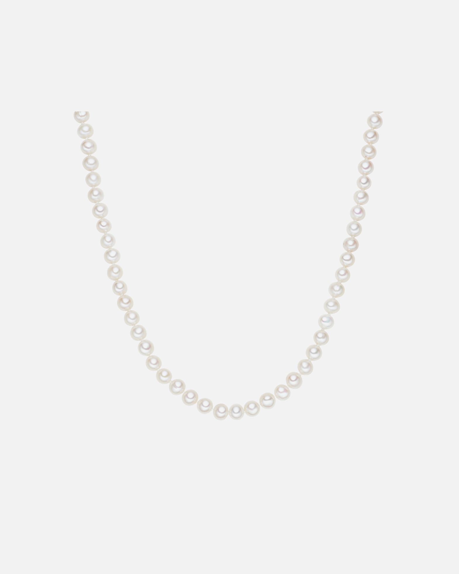 Naszyjnik dla Kobieta Lulu & Jane Łańcuszek Perła hodowlana słodkowodna Biały 120,0 cm