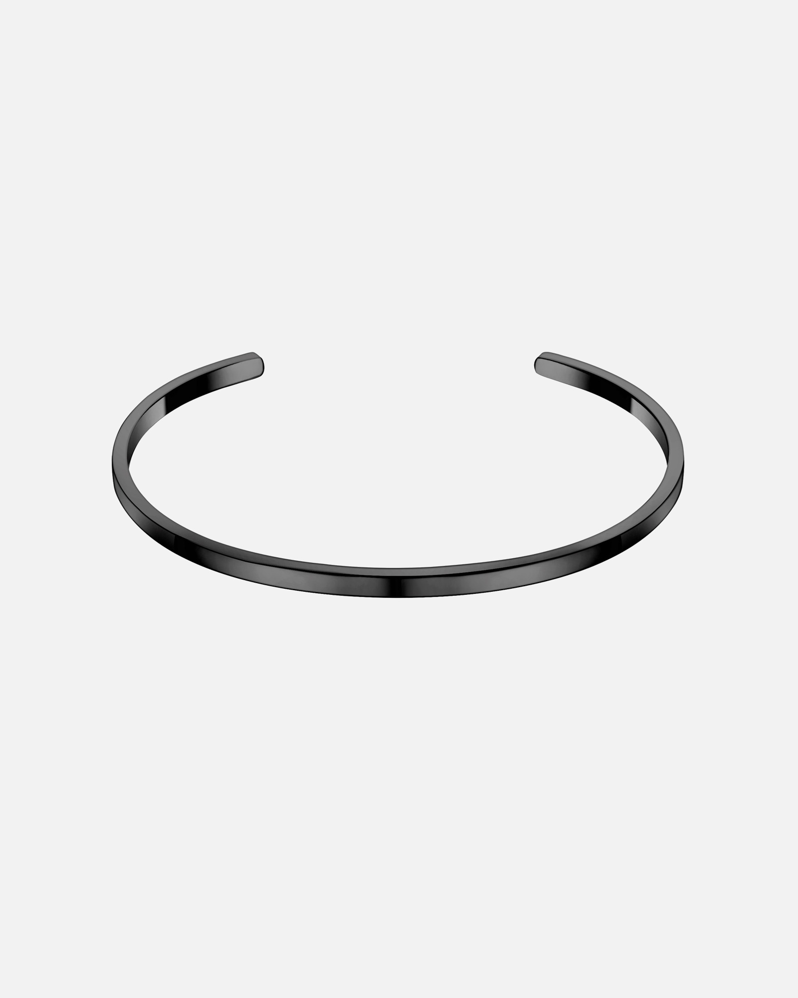 Bransoletka obręcz dla Mężczyzna Bransoletka Stal nierdzewna Czarny 18,0 cm - 21,0 cm