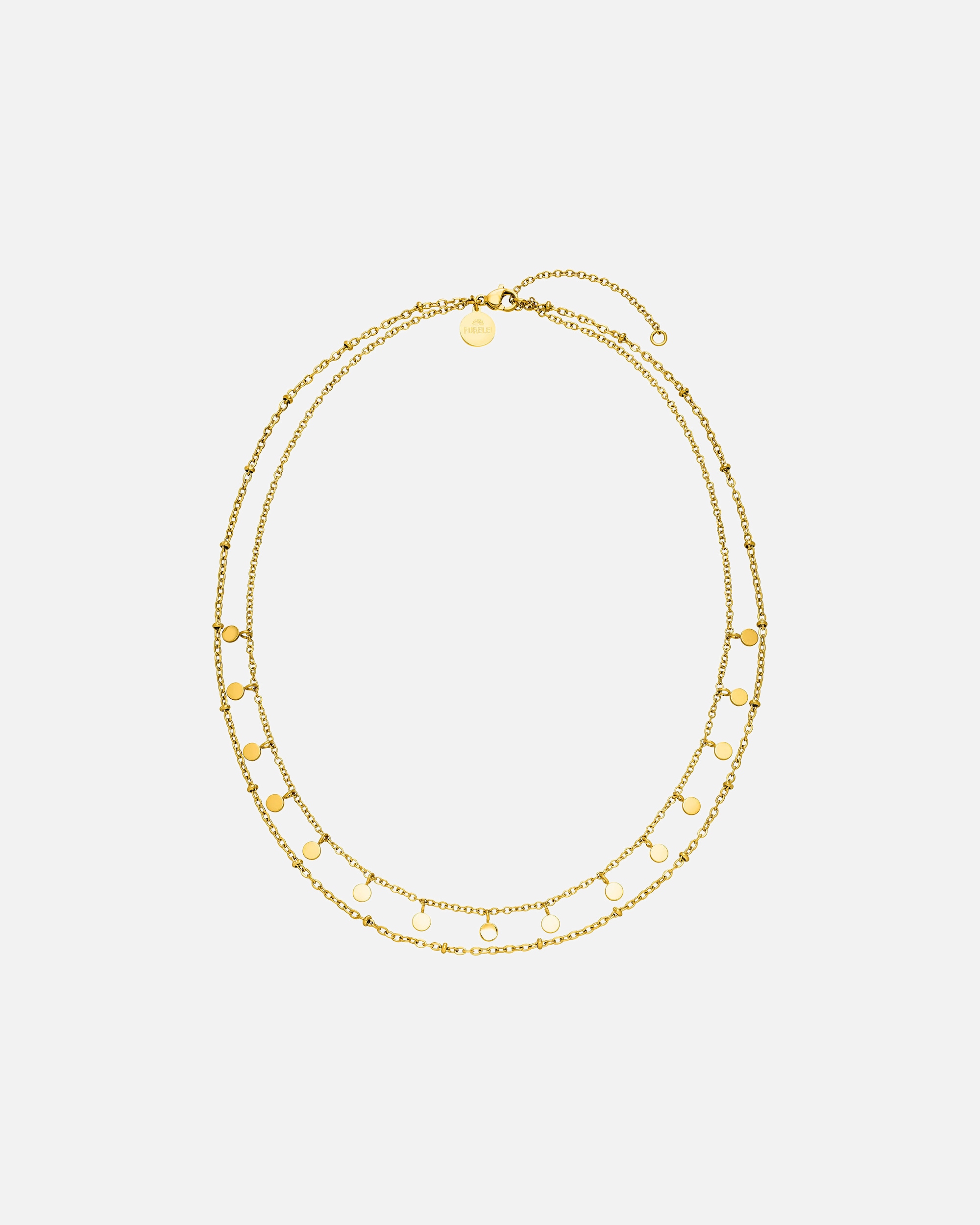 Naszyjnik dla Kobieta Purelei Purelei Naszyjnik Plain Złoto