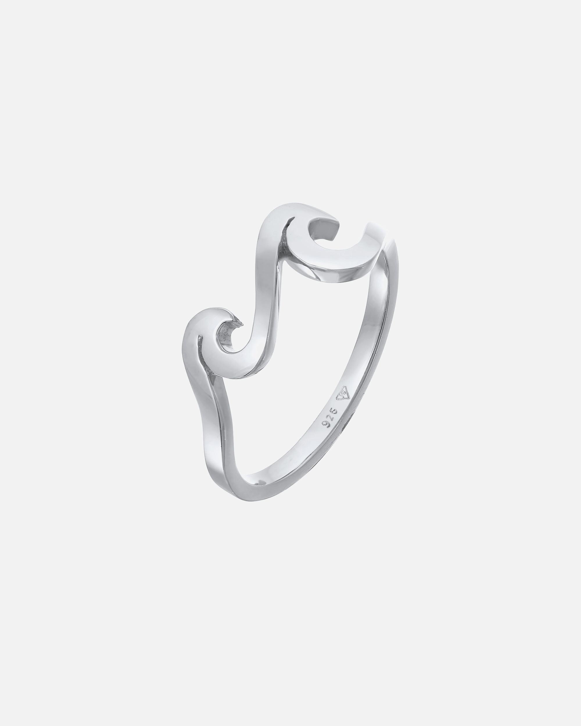 Pierścionek dla Kobieta Elli Damskie morskie fale Basic w srebrze 925 Sterling Silver 54
