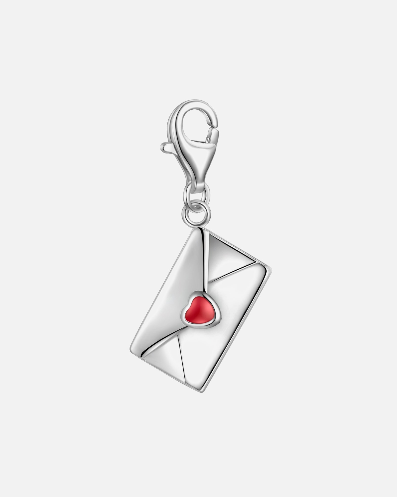 Zawieszka dla Kobieta Charm Koperta z Srebro wysokiej próby w Srebrny 19,6 mm