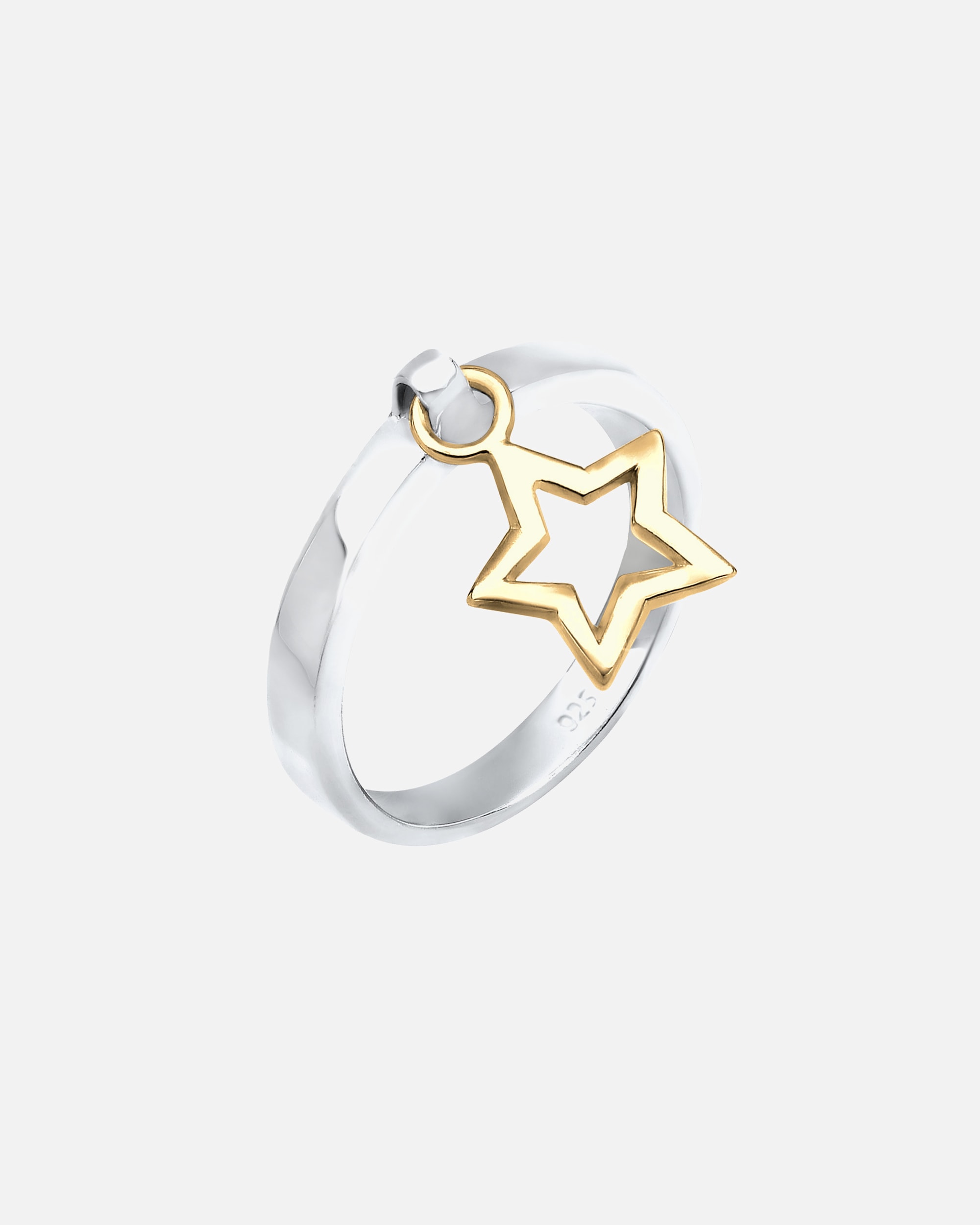 Pierścionek dla Kobieta Elli Damski wisiorek z gwiazdą z srebro 925 Sterling Silver 54
