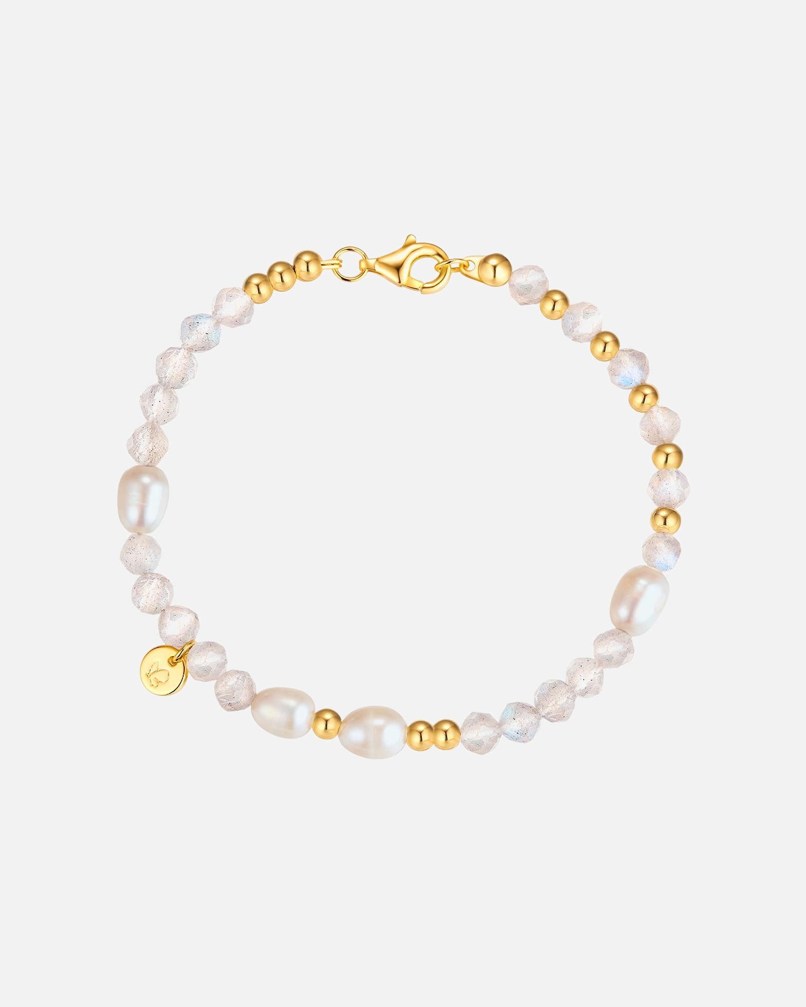 Bransoletka dla Kobieta Glanzstücke München Bransoletka z Srebro wysokiej próby w Żółte złoto 21 cm