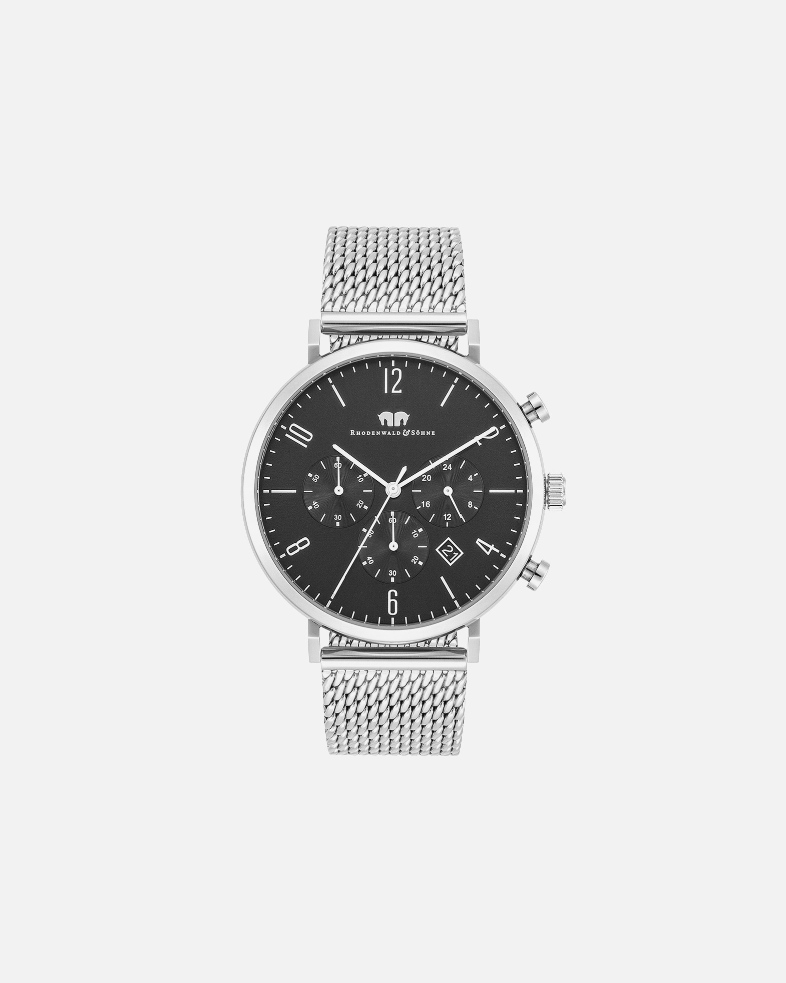 Zegar dla Mężczyzna Chronograf Arakon Srebrny Stal nierdzewna Srebrny 42,0 mm