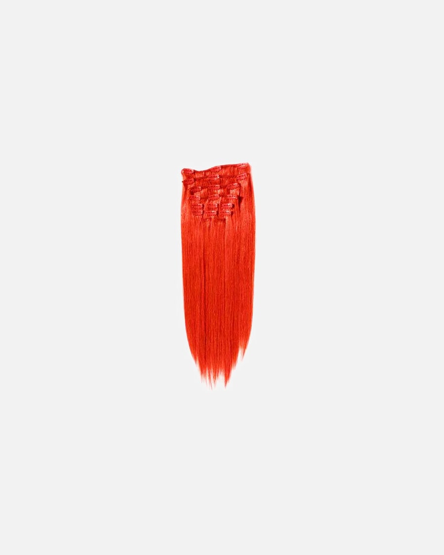 Doczepiane włosy dla Unisex Fashiongirl Fashiongirl Przedłużenie włosów Clip-in #60 Platynowy blond - 65 cm Ognisty czerwony - 50 cm