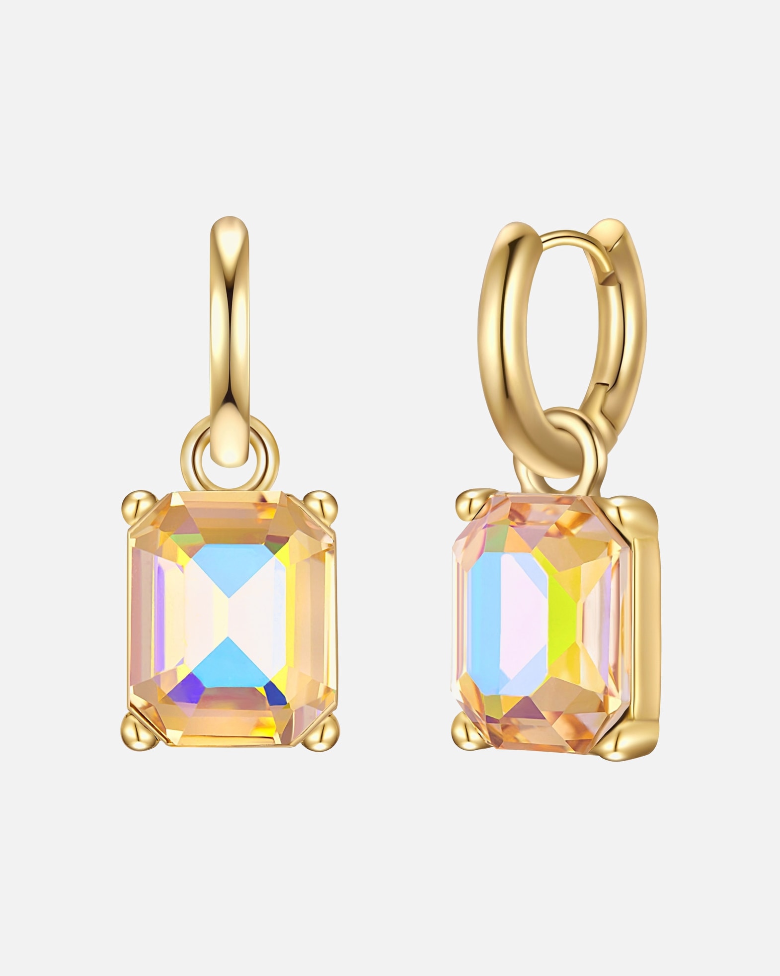 Obrączki dla Kobieta Yokoamii Kolczyki w Mosiadz z Żółte złoto 25,9 mm