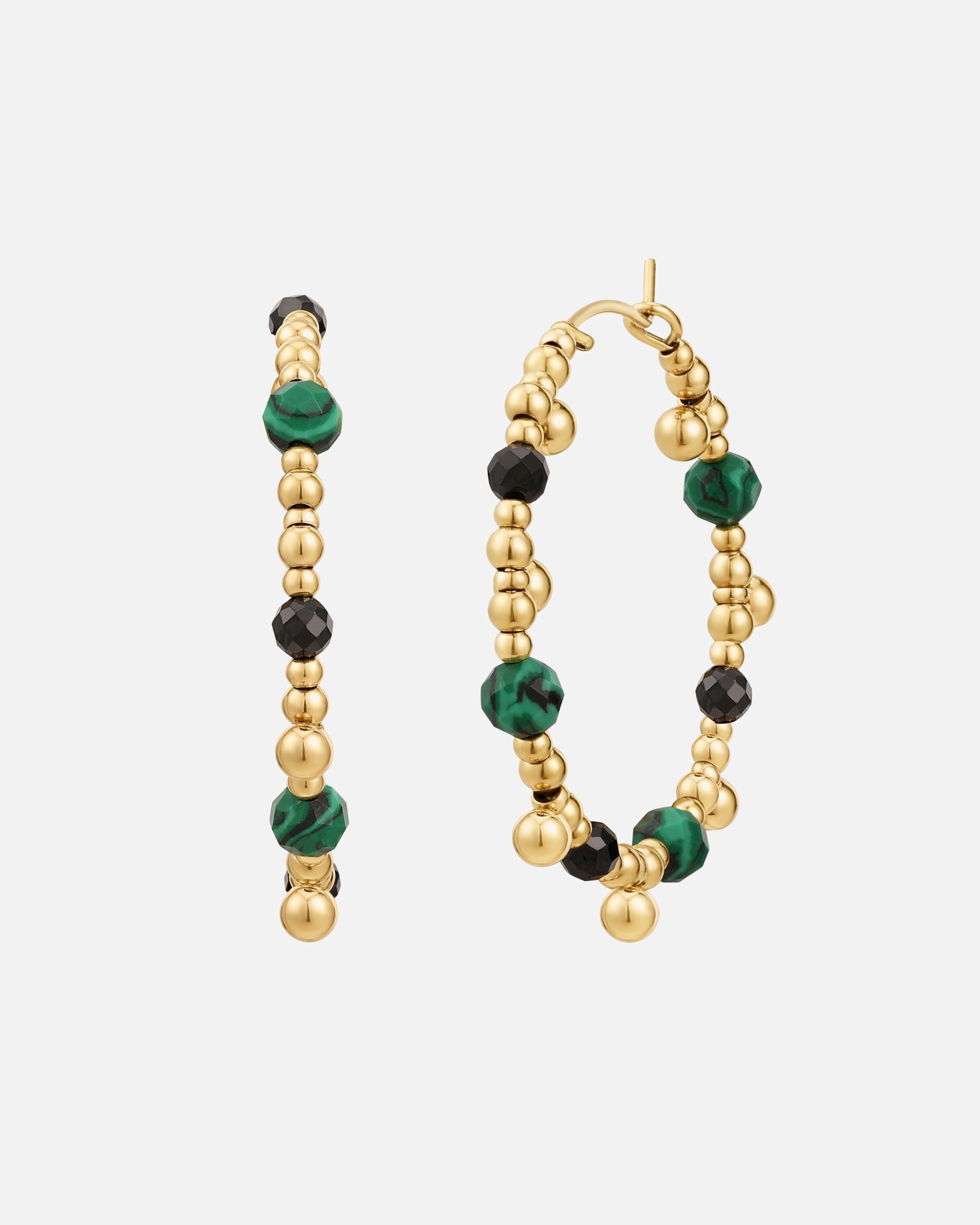 Obrączki dla Kobieta Kolczyki Stal nierdzewna Żółte złoto 37,1 mm