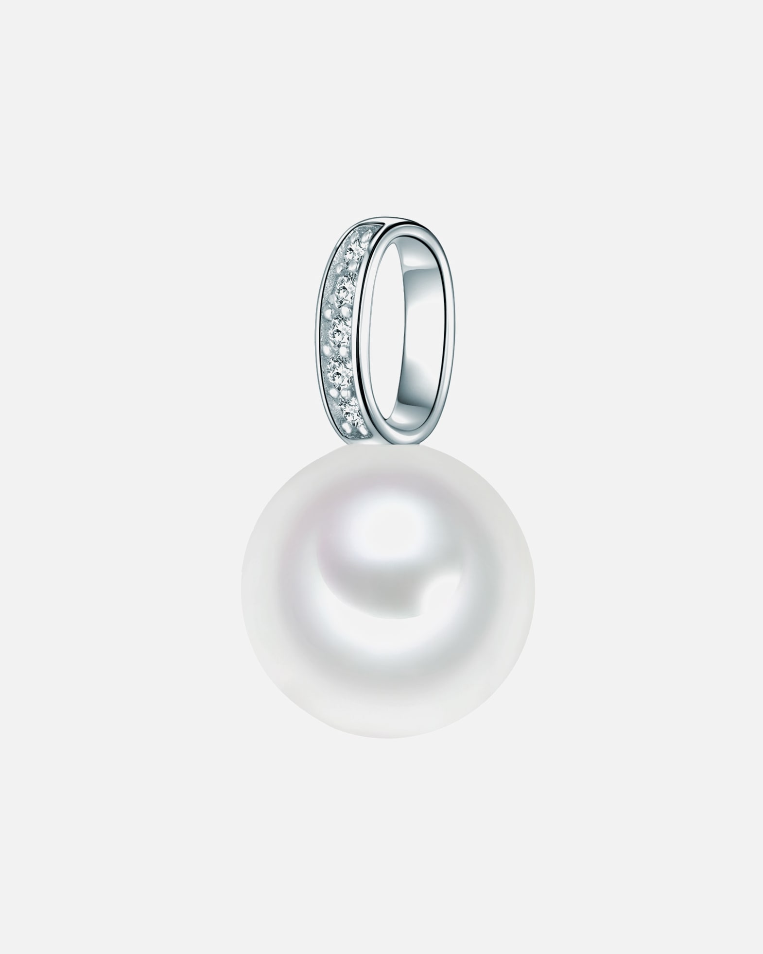 Zawieszka dla Kobieta Rafaela Donata Srebrny wisiorek srebro wysokiej próby Cyrkonia Perła naturalna srebrny 21,5 mm