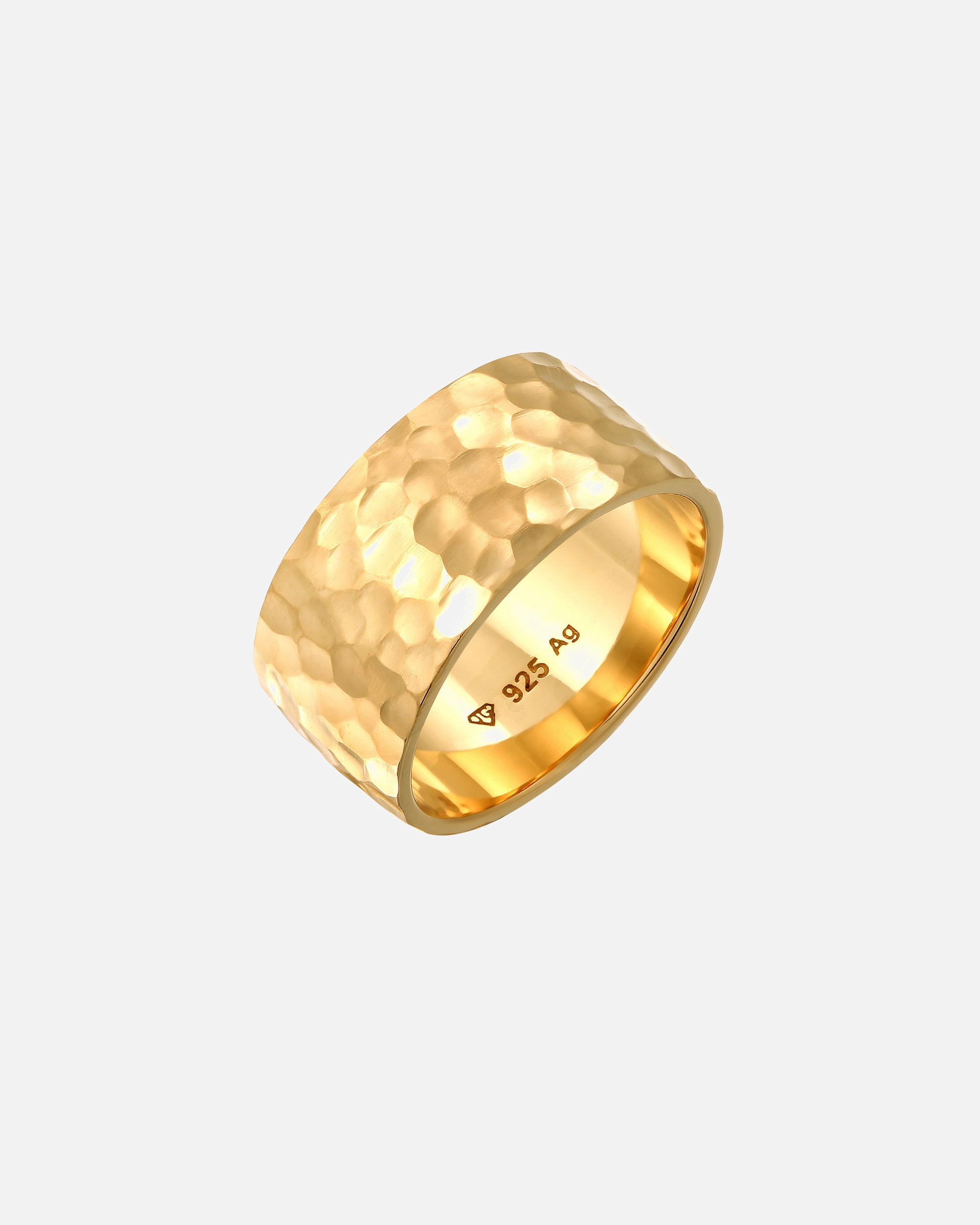 Pierścionek dla Kobieta Elli Opaska damska Basic Hammered wykonana ze srebra próby 925 Sterling Silver 54
