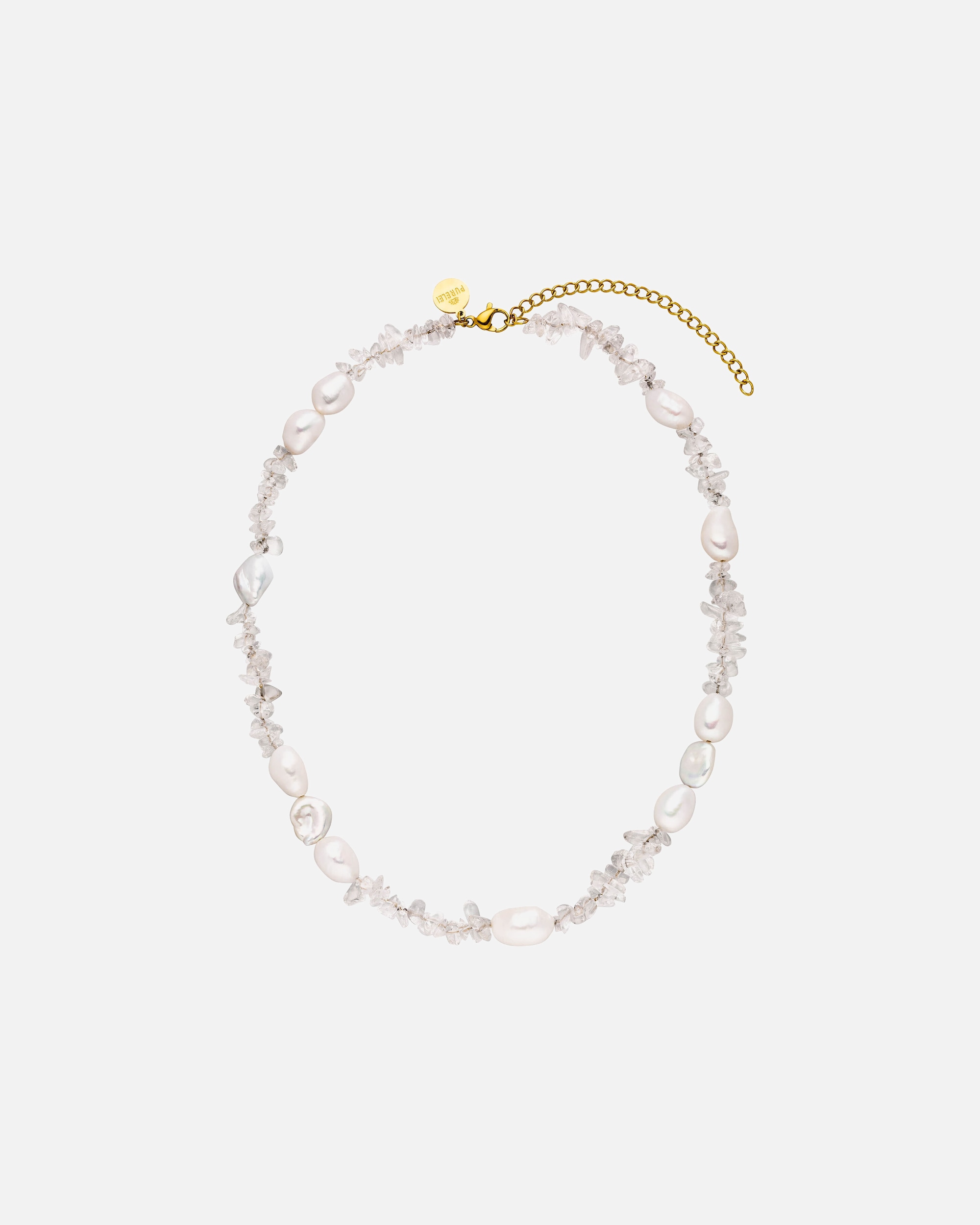 Naszyjnik dla Kobieta Purelei Naszyjnik Crystal Wave Złoto