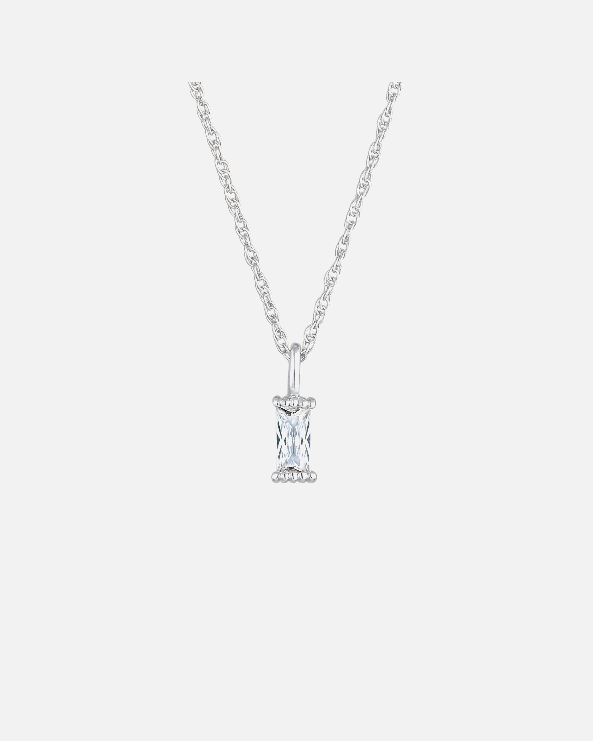 Naszyjnik dla Kobieta Elli Damski pasjansa wisiora prostokątny łańcuch ogniwowy skręcony z cyrkoniami w 925 Sterling Silver pozłacany 45