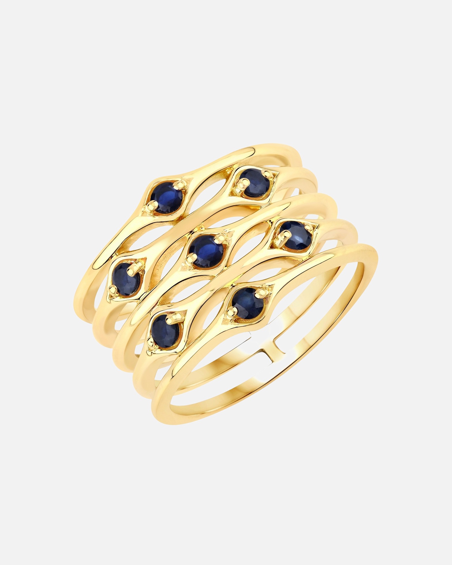 Pierścionek dla Kobieta Rafaela Donata Pierścionek Srebro wysokiej próby Żółte złoto 50