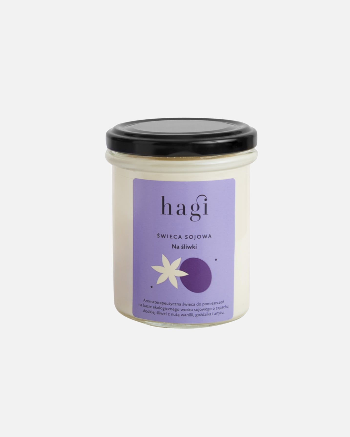 Świeca dla Unisex Hagi Cosmetics Na Śliwki 215 ml