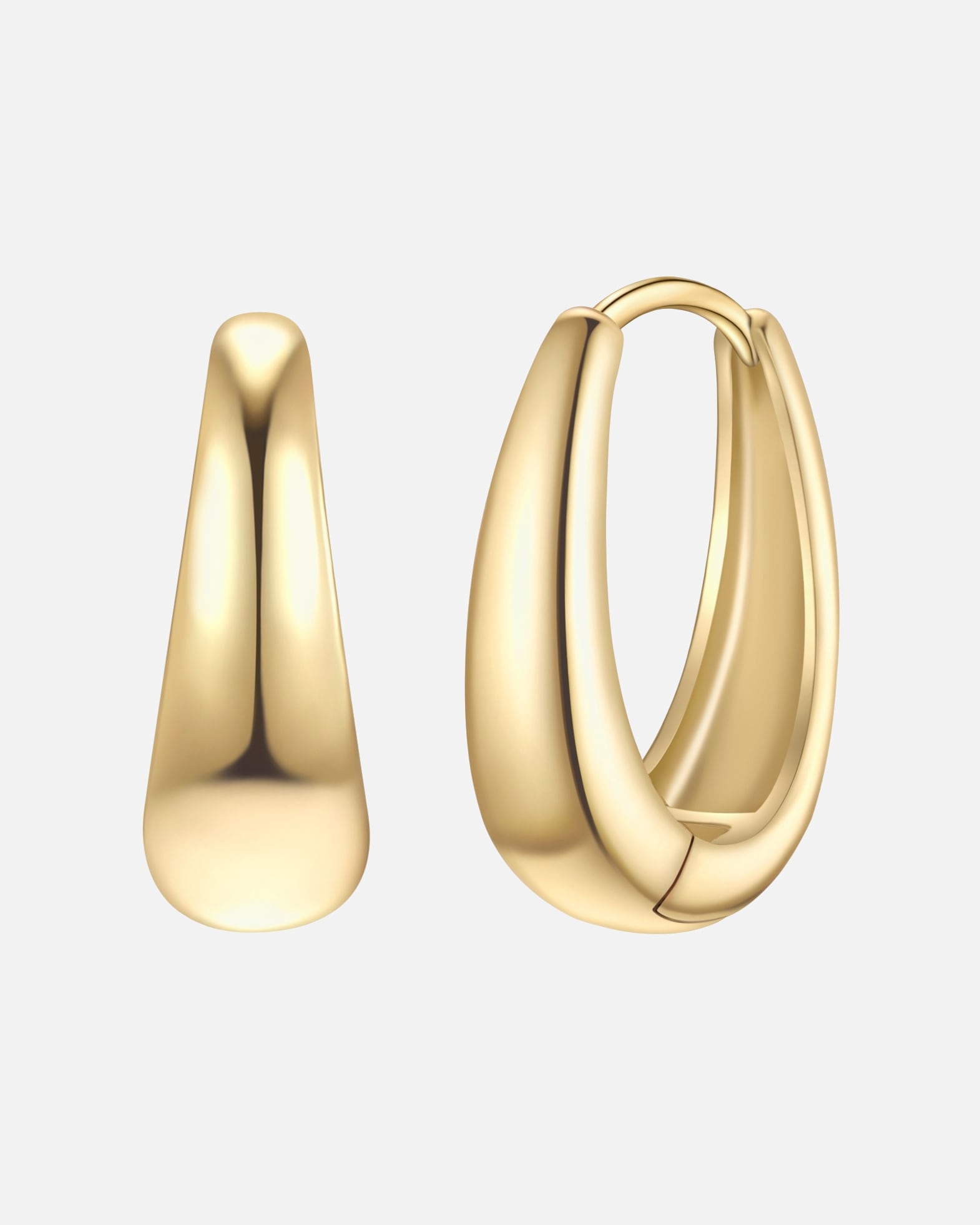 Obrączki dla Kobieta Yokoamii Kolczyki kola z pozlacanego mosiadzu 25,1 mm