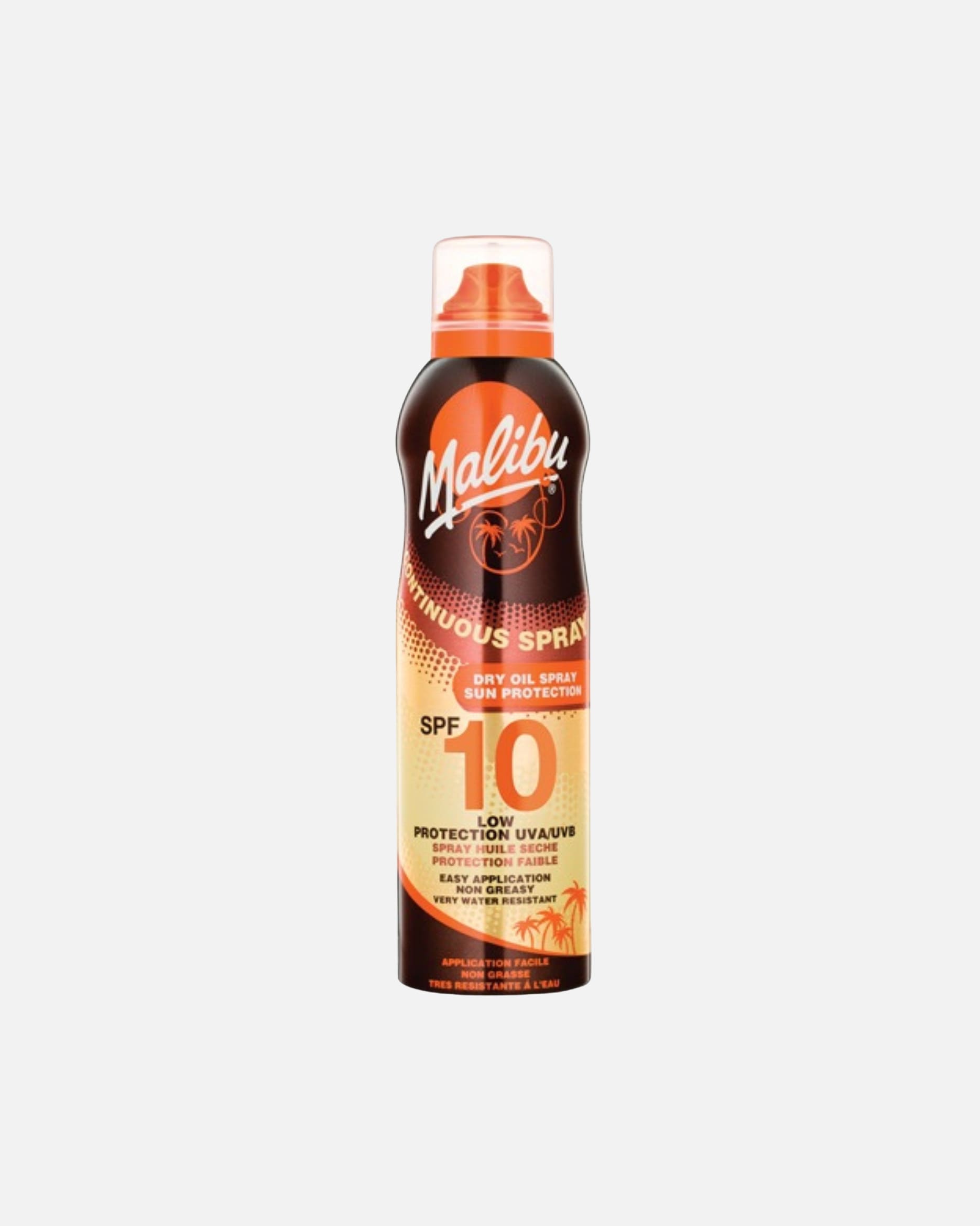 Spray do opalania dla Unisex Continuous suchy olejek w aerozolu do opalania SPF10 175 ml