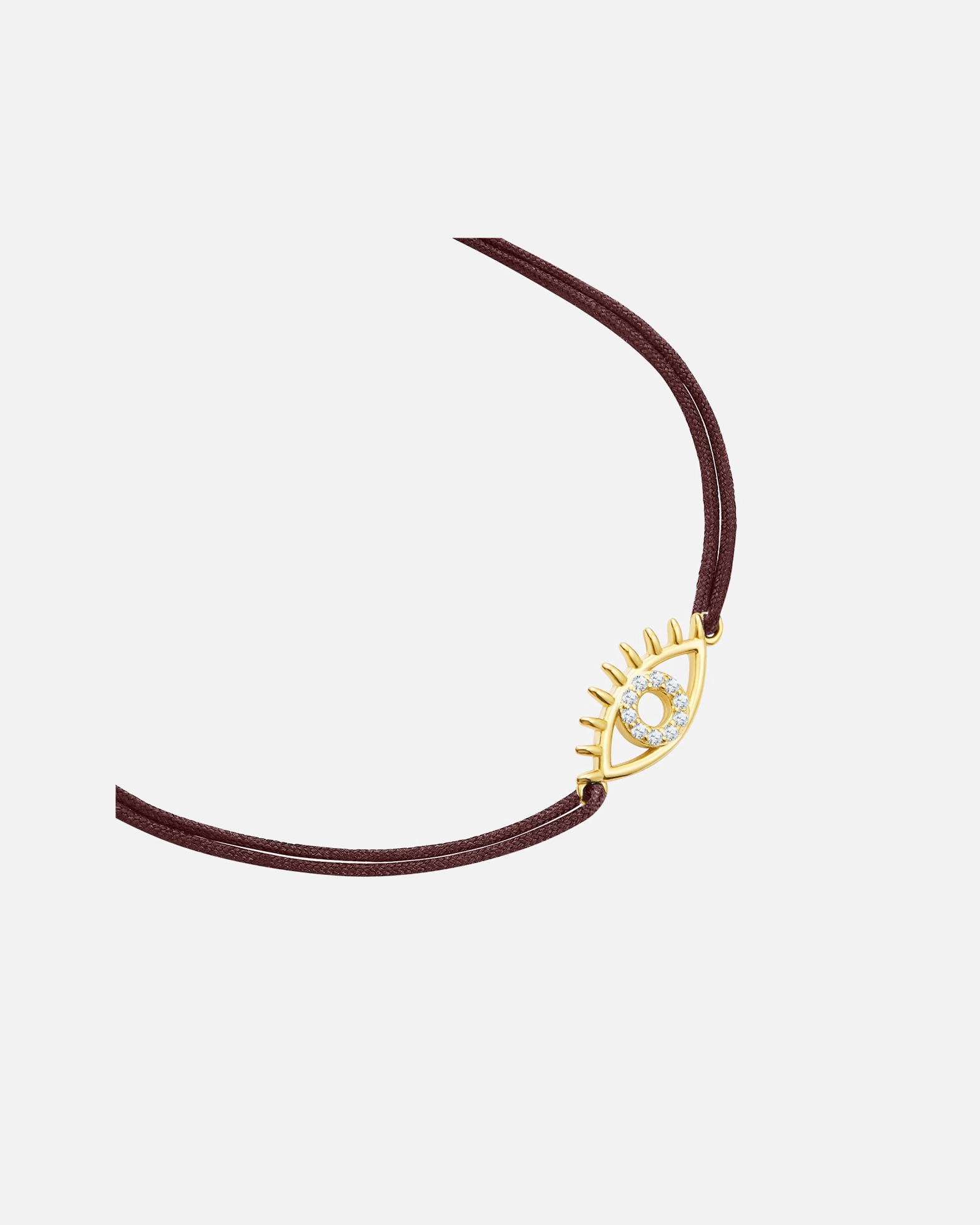 Bransoletka dla Kobieta Glanzstücke München Bransoletka Wszechwidzace oko z Srebro wysokiej próby w Żółte złoto 15,0 - 22,0 cm, flexibel einstellbar