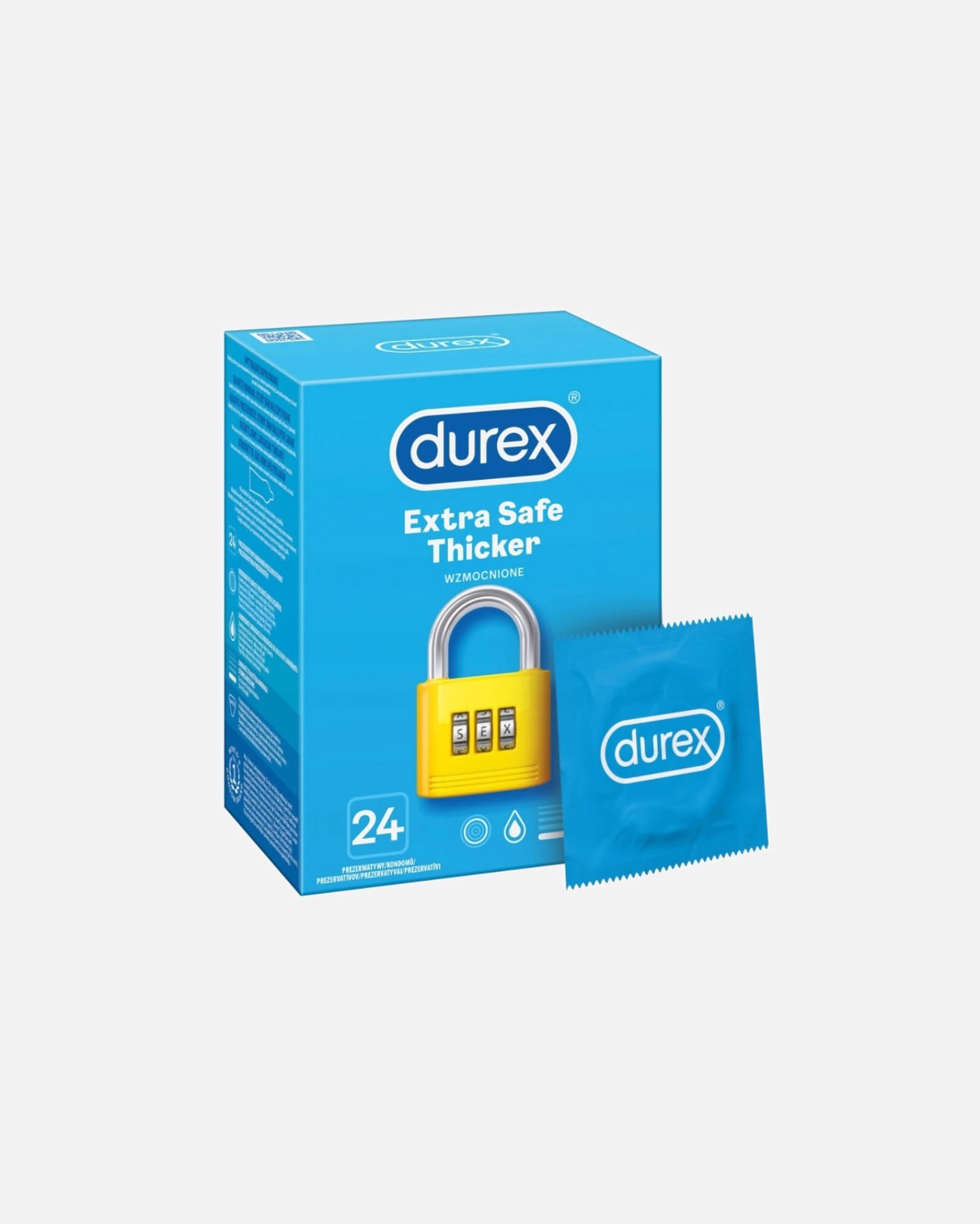 Prezerwatywa dla Unisex Durex Extra Safe Thicker 24 szt