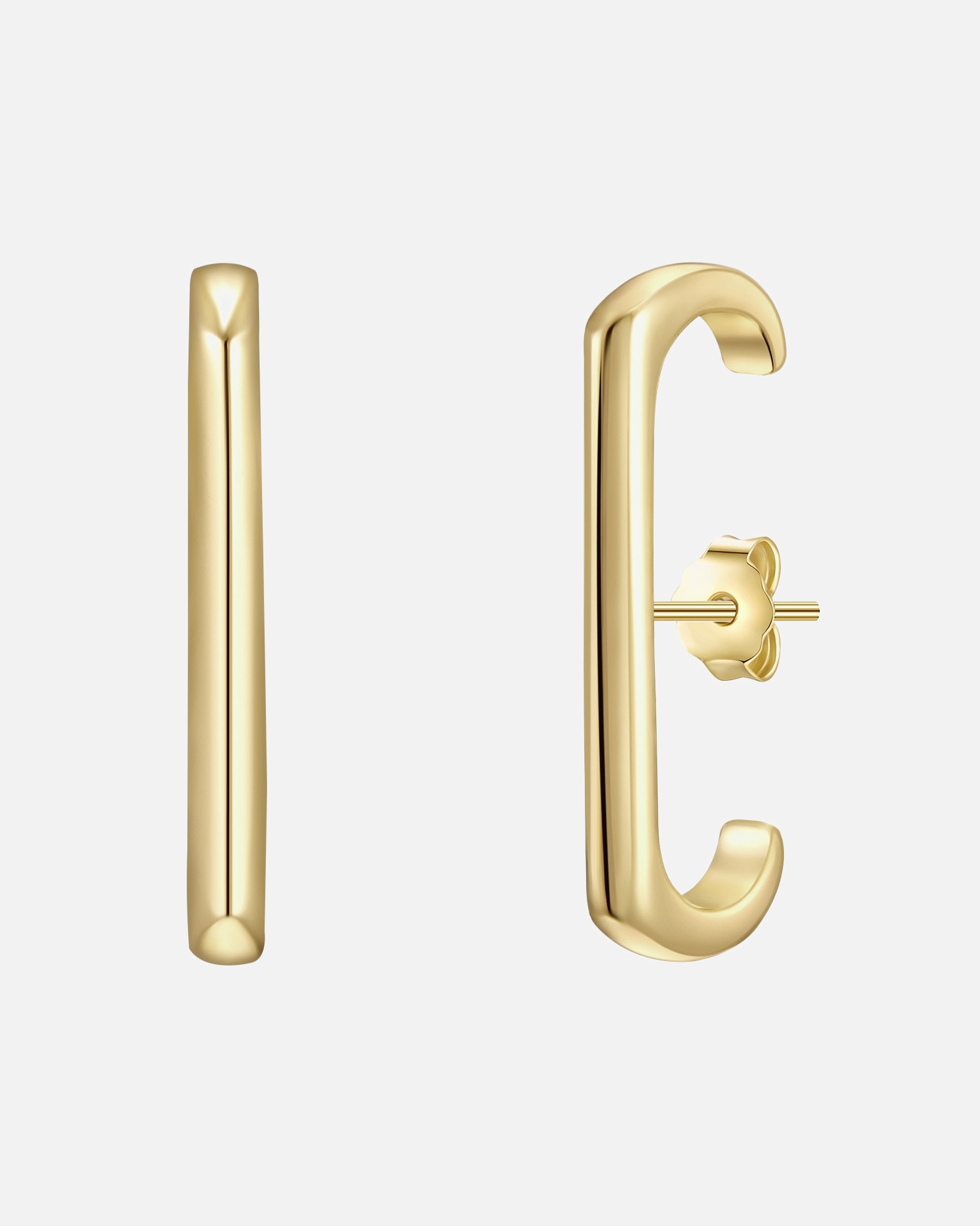 Kolczyki dla Kobieta Glanzstücke München Srebrne kolczyki sztyfty srebro wysokiej próby żółte złoto 24,1 mm