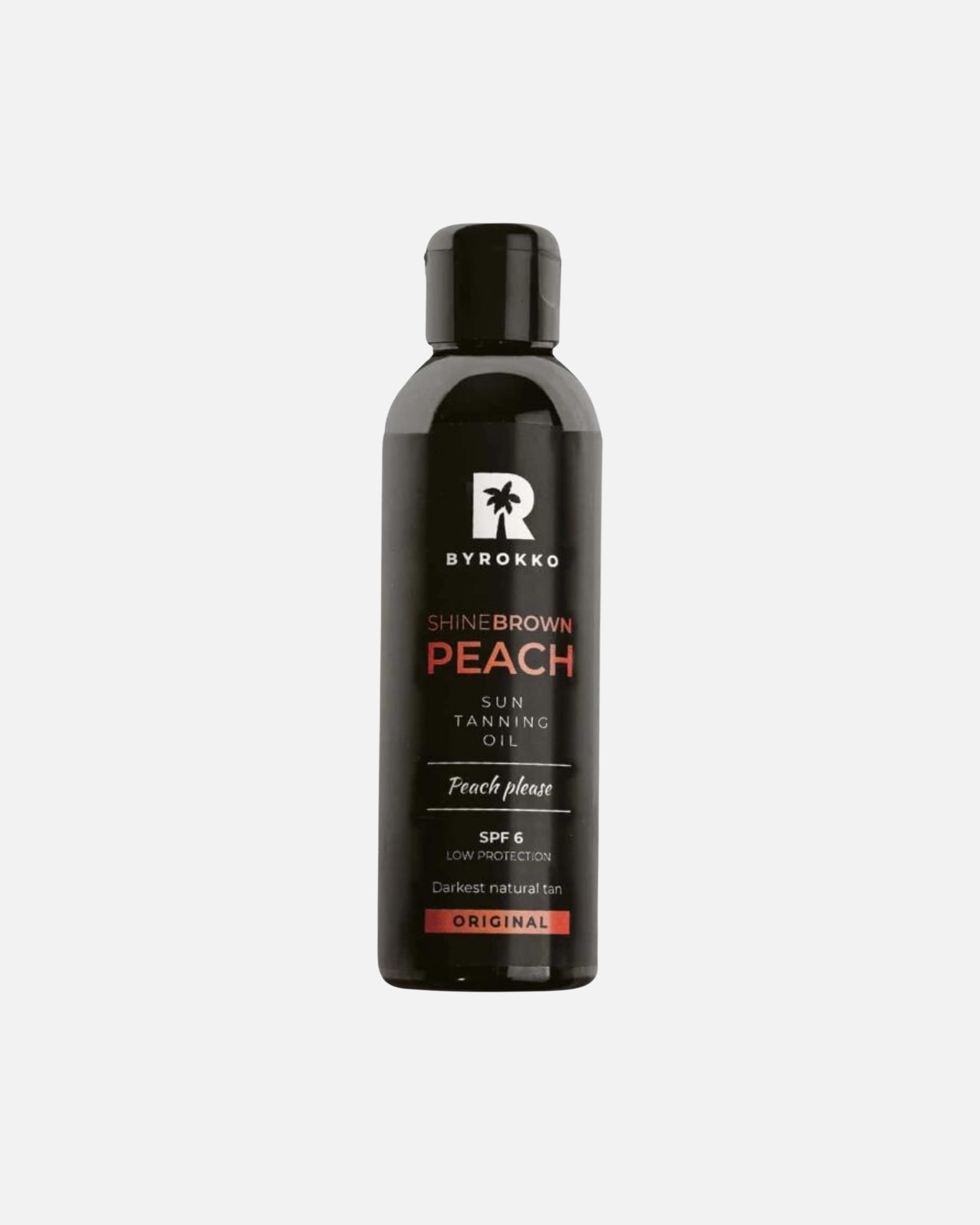 Olejek do ciała dla Unisex BYROKKO Default Brand Line Shine Brown Peach olejek wspomagający opaleniznę SPF6 150 ml