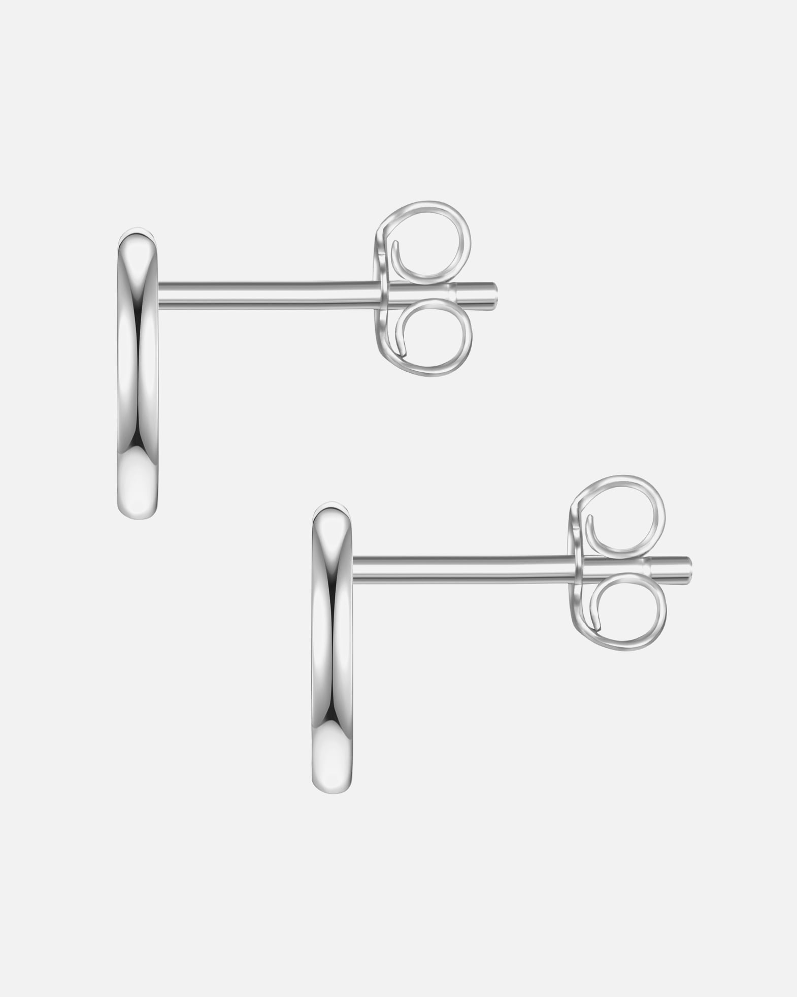 Kolczyki dla Kobieta Glanzstücke München Srebrne kolczyki sztyfty Księżyc srebro wysokiej próby różowe złoto 8,8 mm