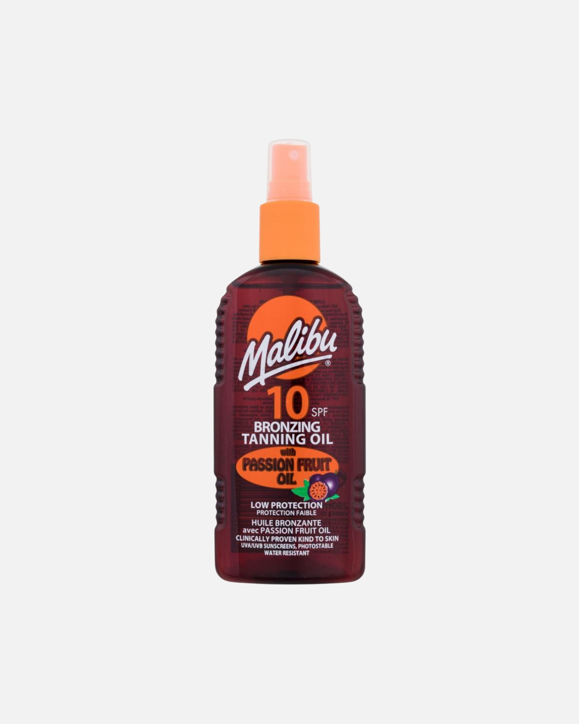 Spray do opalania dla Unisex Bronzing Tanning Oil olejek do opalania w sprayu z olejem z marakui SPF10 200 ml