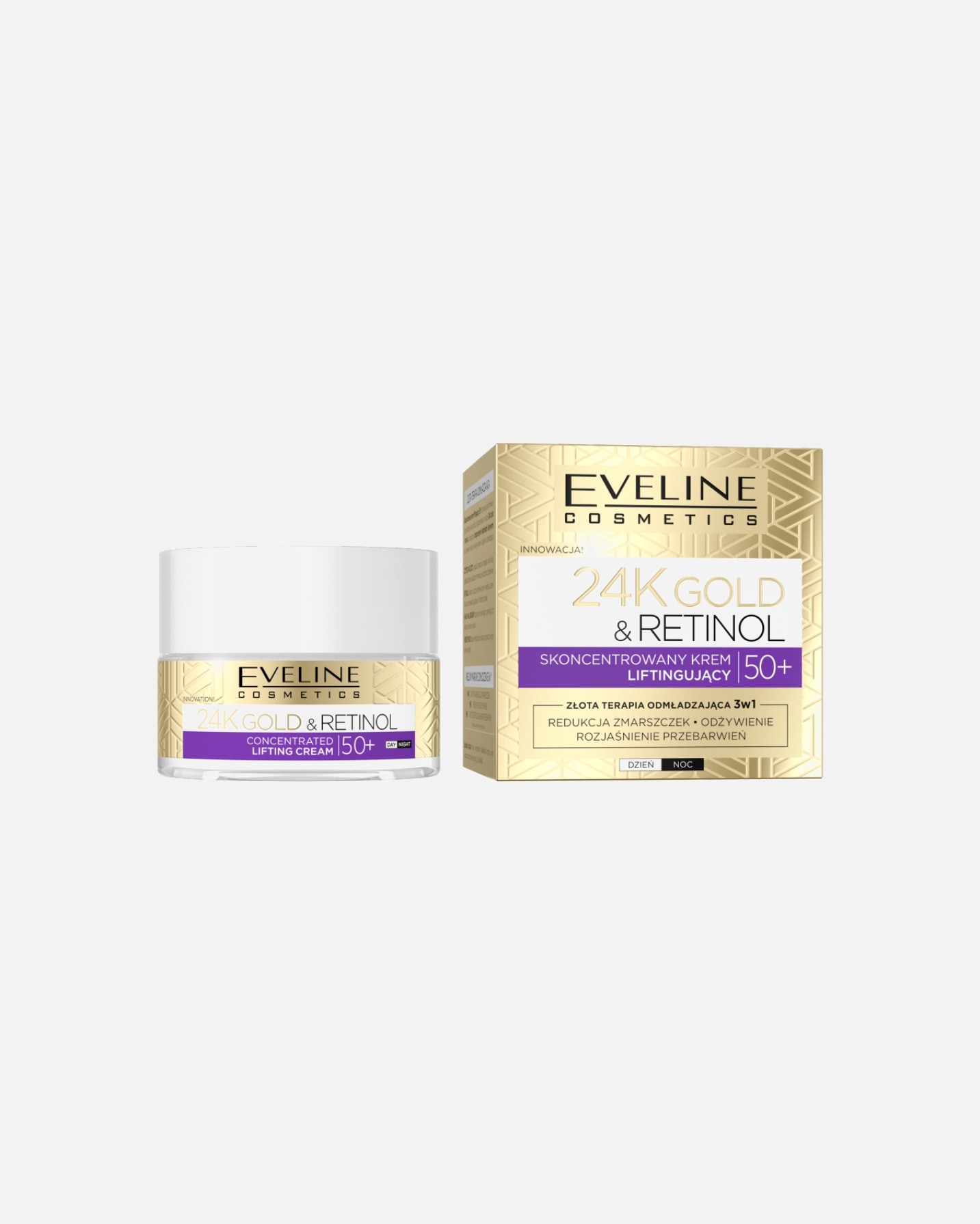 Krem do twarzy dla Kobieta Eveline Cosmetics 24k Gold 50 ml