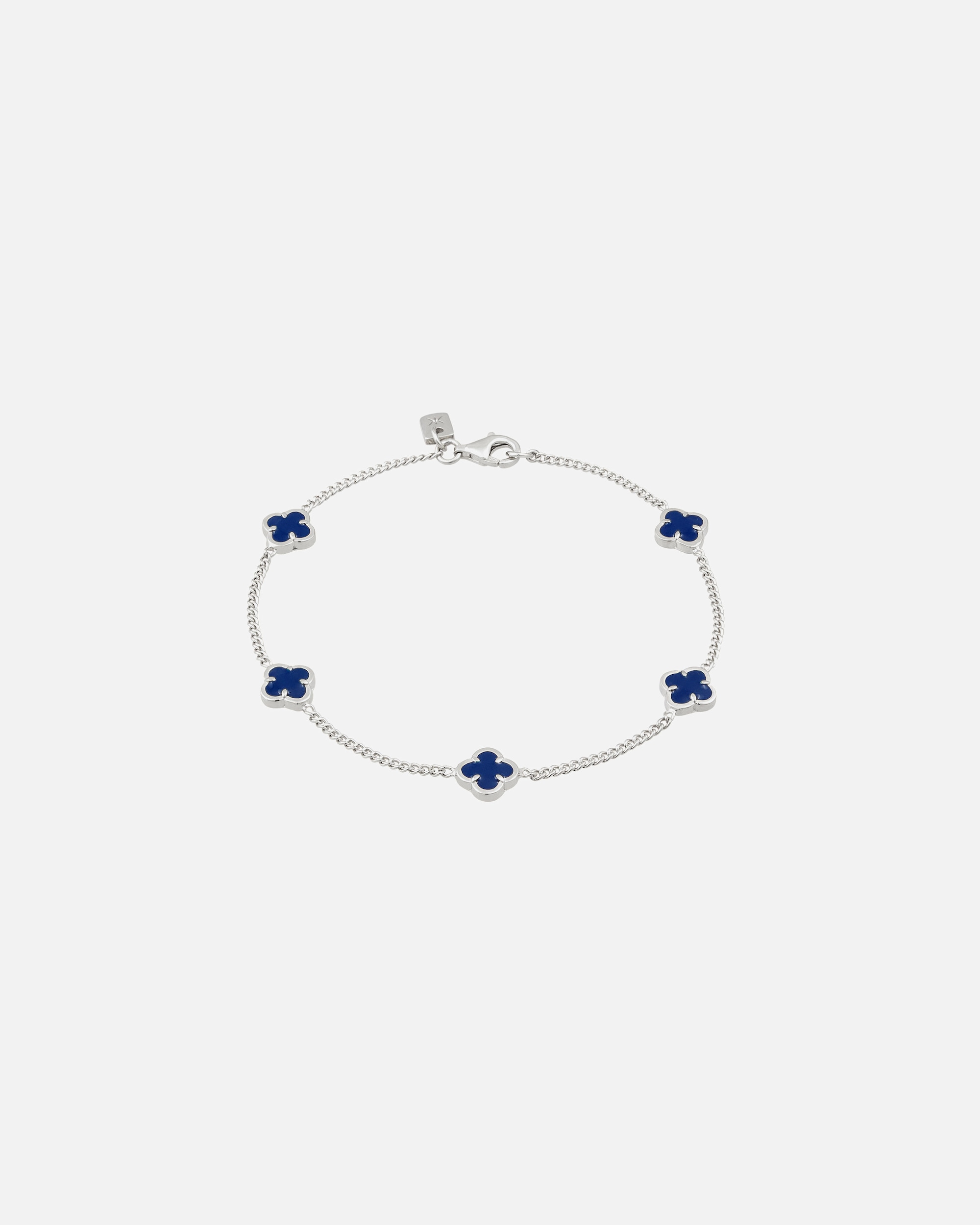 Bransoletka dla Mężczyzna KUZZOI Bransoletka Męska Wisiorek Koniczyna Łańcuszek Pancerny 925 Sterling Silver Pozłacany Lato / Plażowe Złoto 21 cm 21