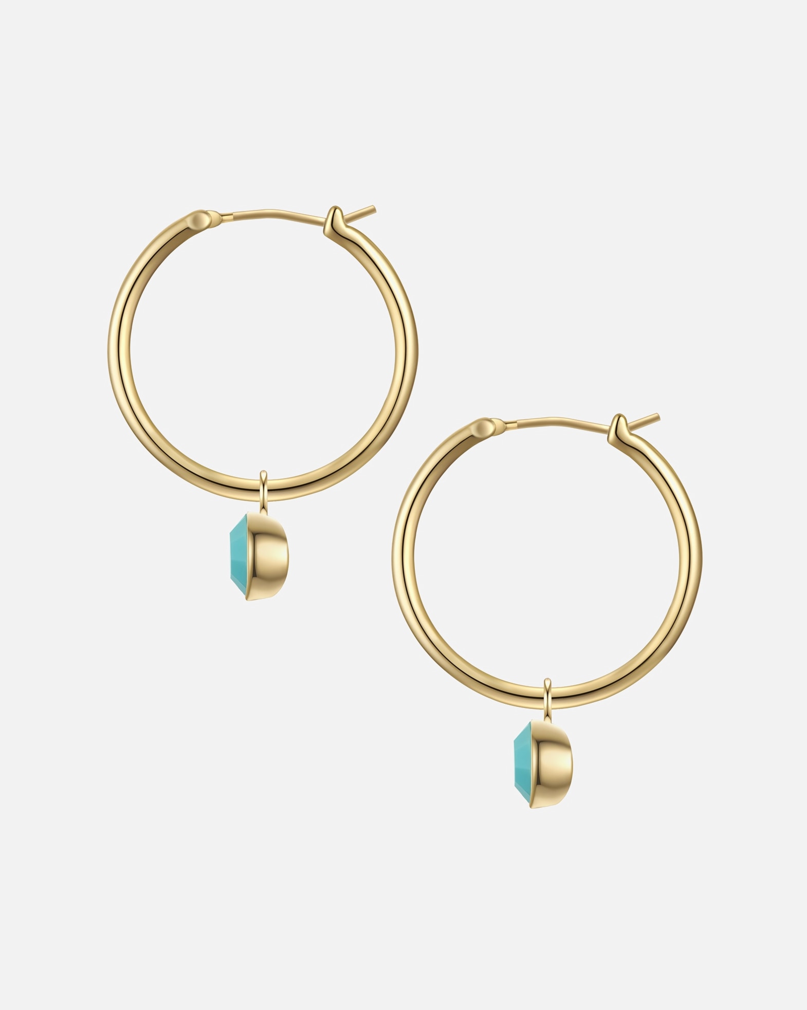 Obrączki dla Kobieta Yokoamii Kolczyki z Mosiadz w Żółte złoto 31,9 mm