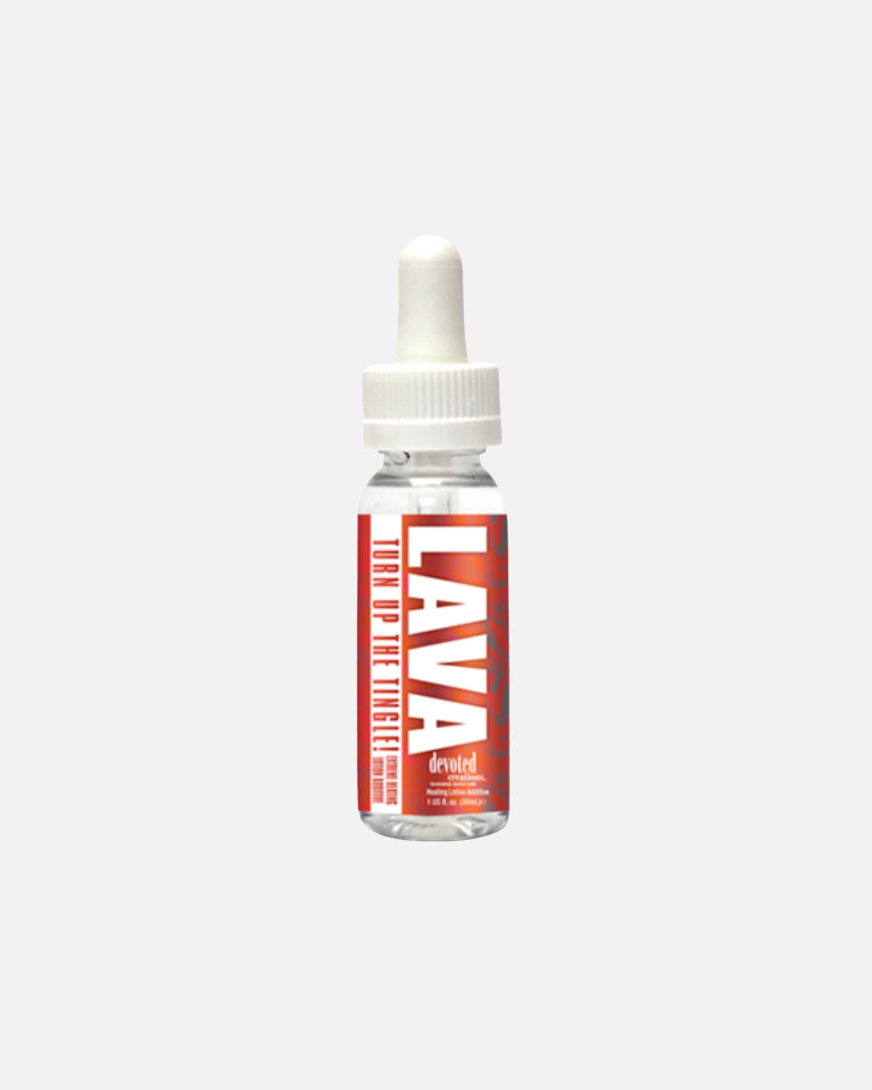 Samoopalacz dla Unisex Devoted Creations Default Brand Line Lava bezzapachowe krople tingle z efektem rozgrzewającym 30 ml