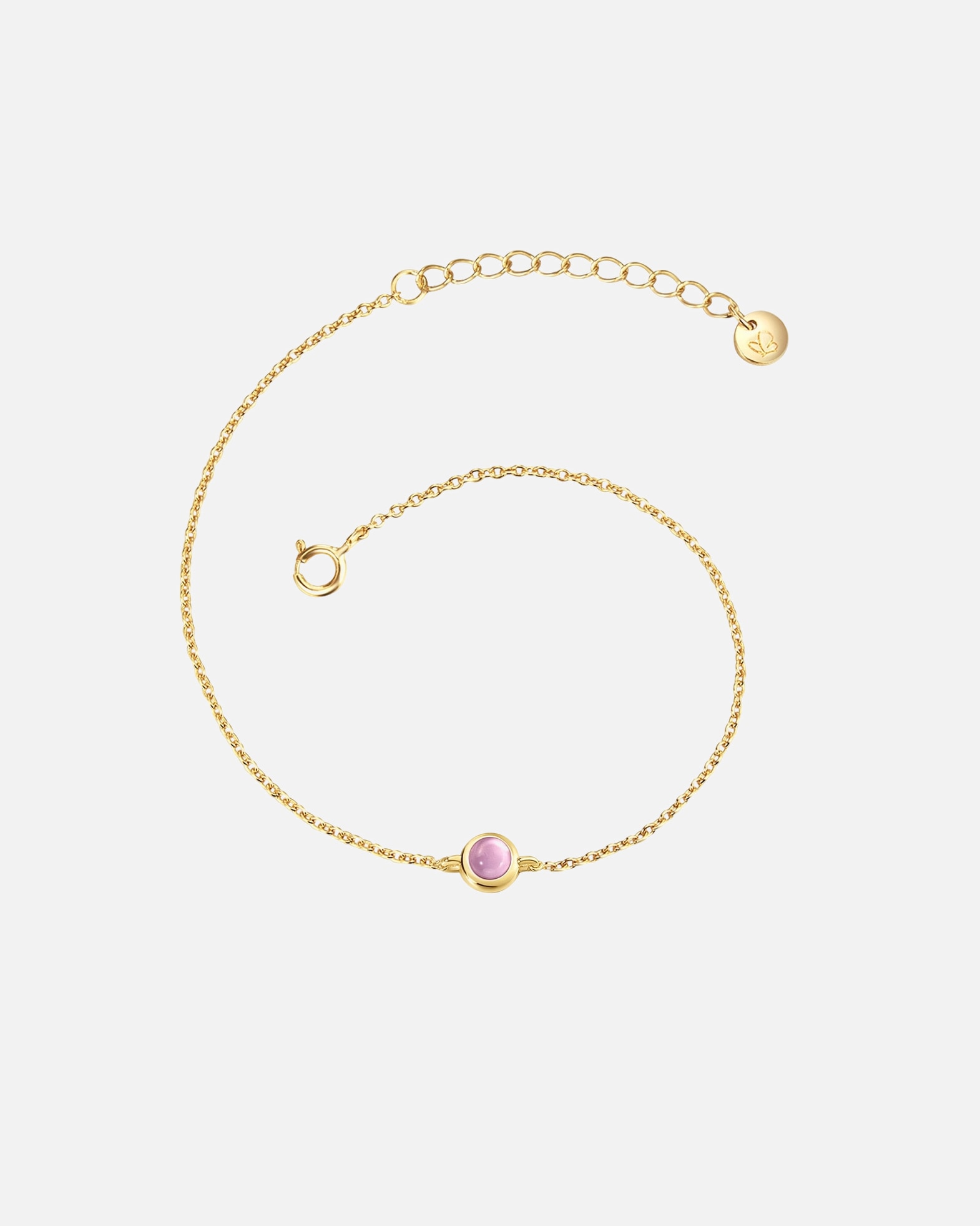 Bransoletka dla Kobieta Bransoletka z Srebro wysokiej próby w Żółte złoto 17,0 cm Basislänge + 3,0 cm Verlängerung