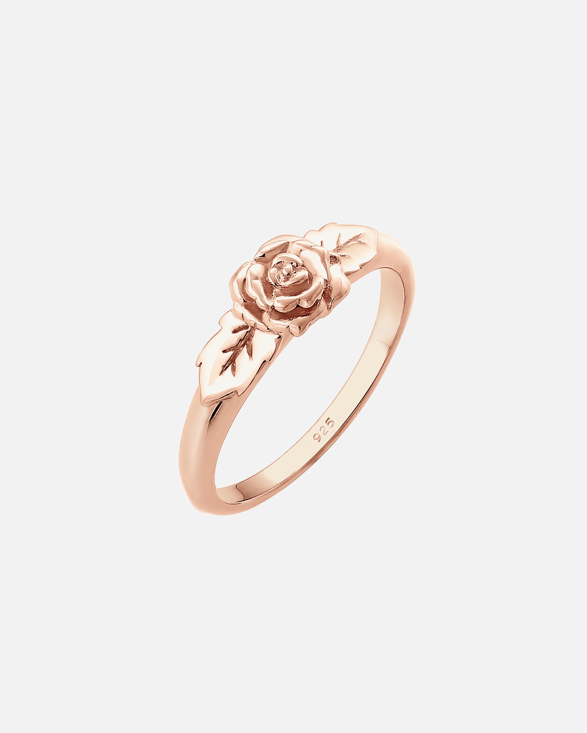 Pierścionek dla Kobieta Elli Damska obrączka symbol róży Floral Vintage Look w srebrze 925 Sterling Silver 54