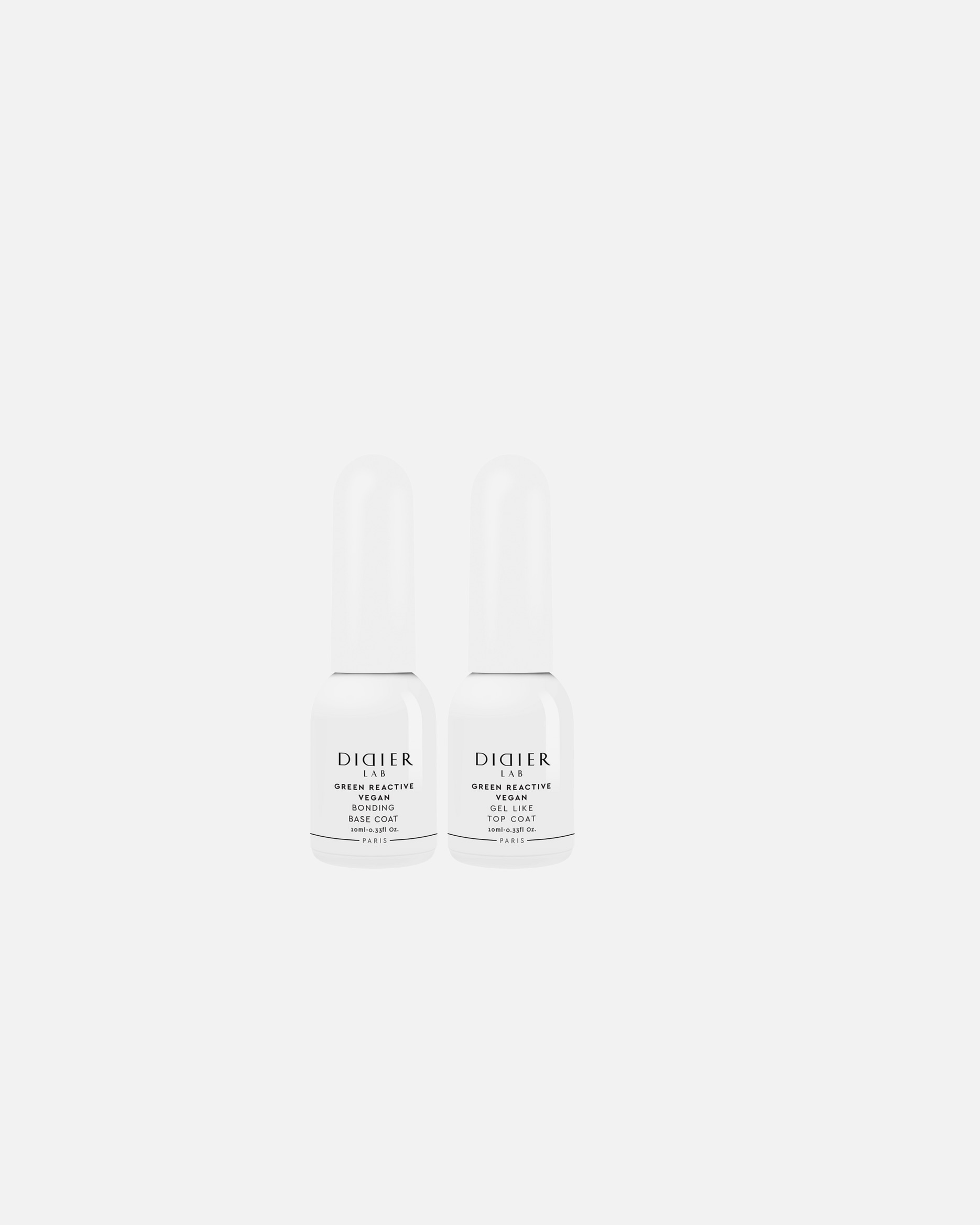 Zestaw lakierów do paznokci dla Unisex Didier LAB Wegańska baza + wegański top coat 1 sztuka