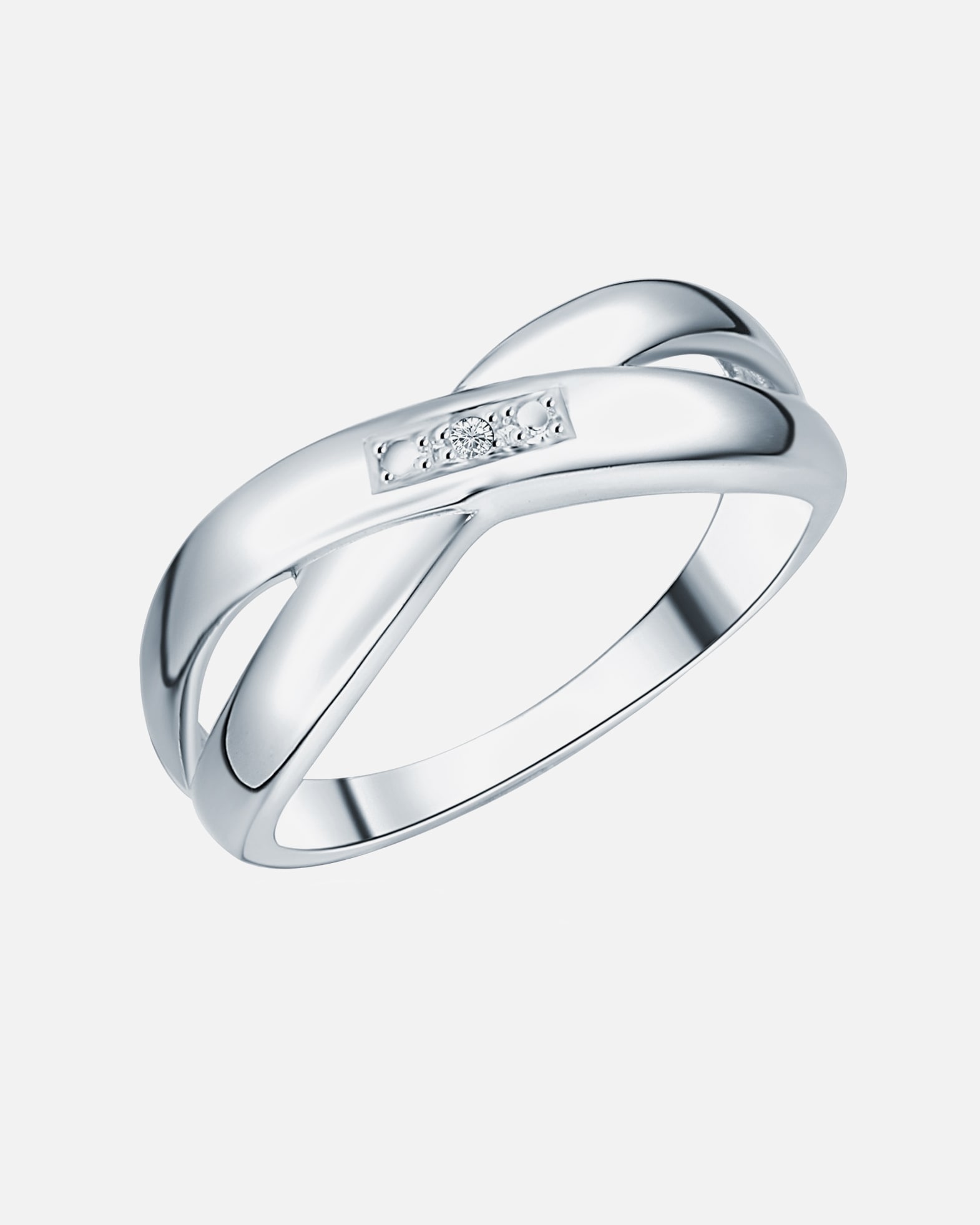 Pierścionek dla Kobieta Lulu & Jane Srebrny pierścionek Srebro wysokiej pr óby Brylant 58