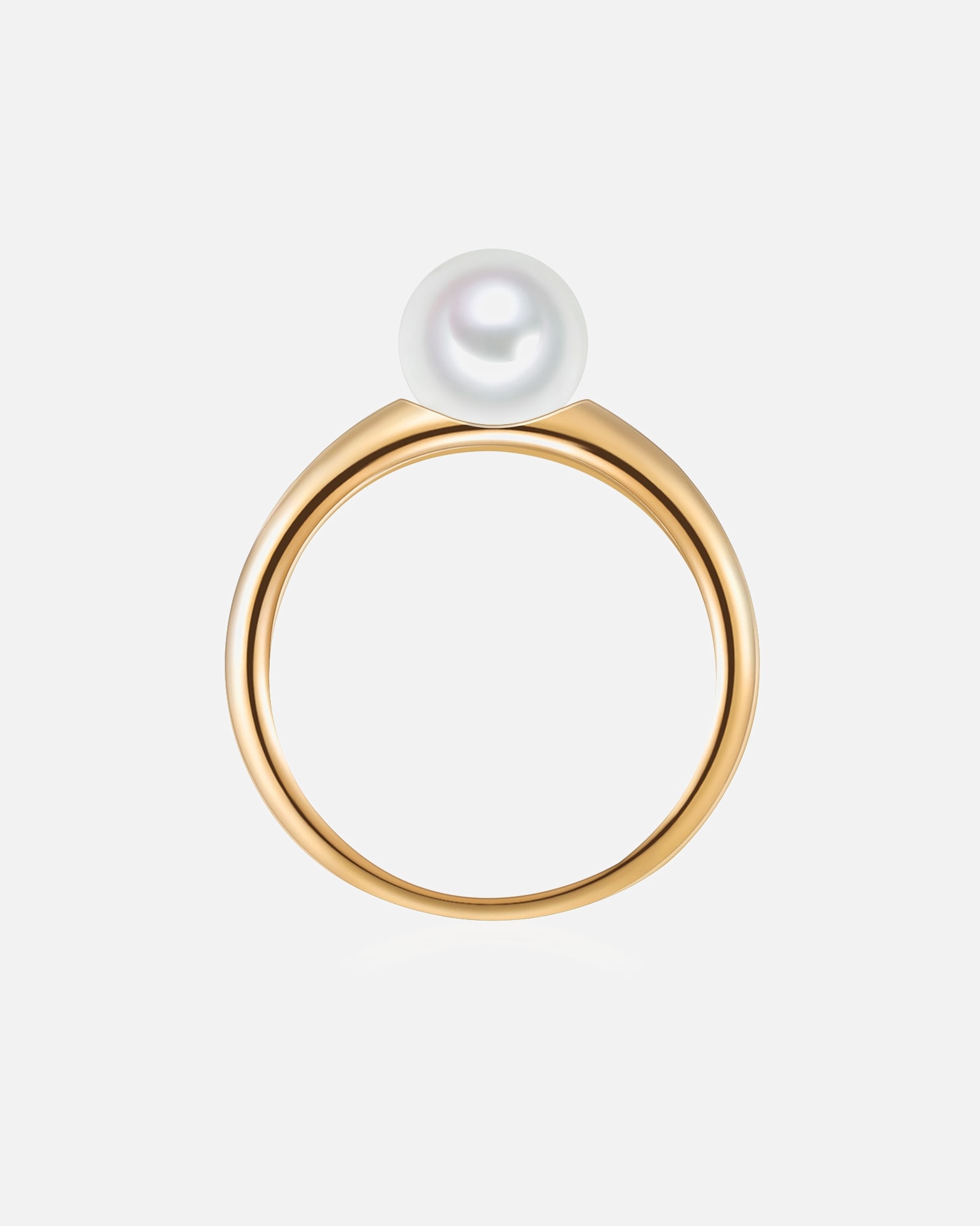Pierścionek dla Kobieta Valero Pearls Srebrny pierścionek srebro wysokiej próby Perła hodowlana słodkowodna żółte złoto 56