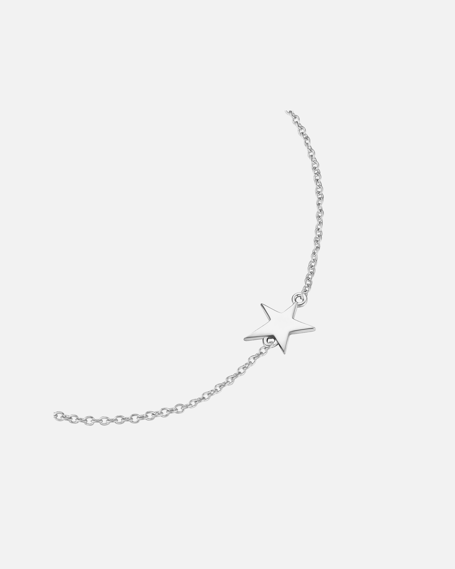 Bransoletka dla Kobieta Glanzstücke München Bransoletka Gwiazda z Srebro wysokiej próby w Srebrny 17,0 cm Basislänge + 3,0 cm Verlängerung