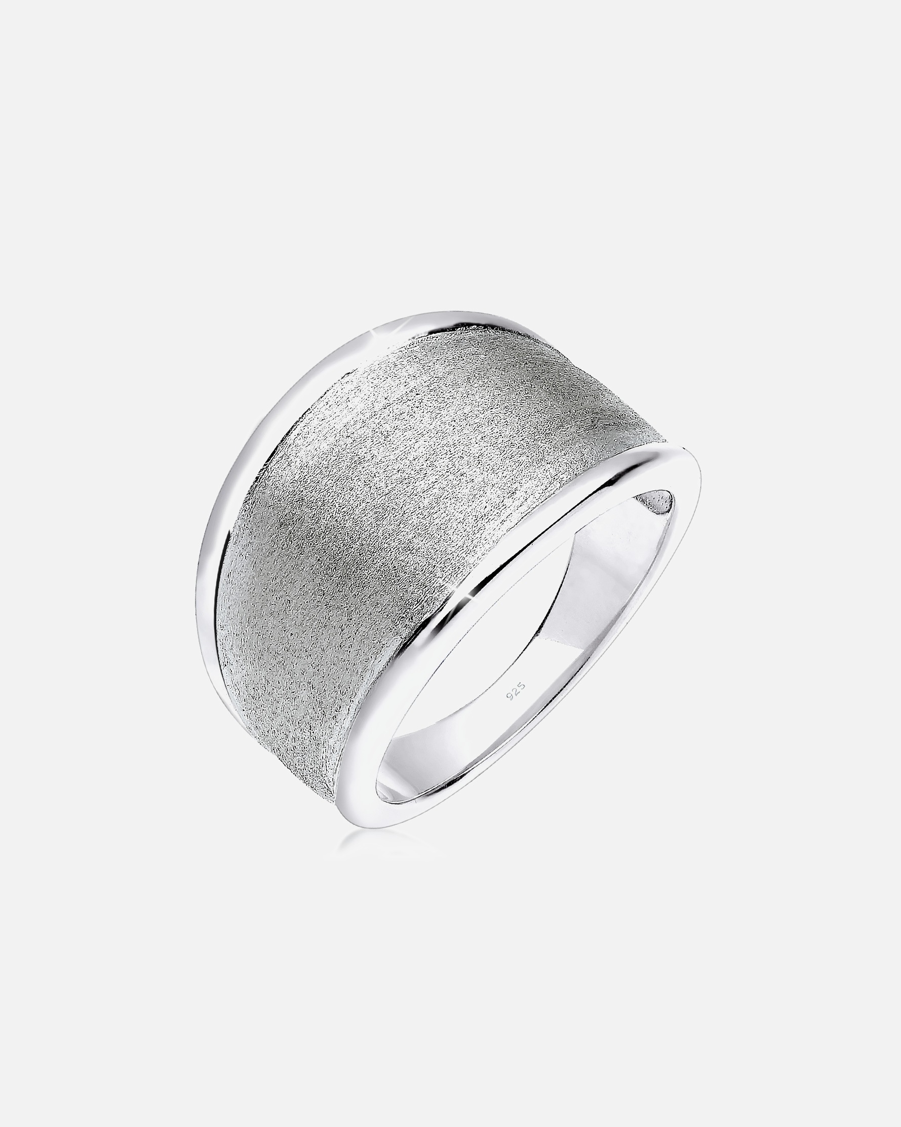 Pierścionek dla Kobieta Elli Damski Basic Matt Statement Trend w srebrze próby 925 Sterling Silver 52