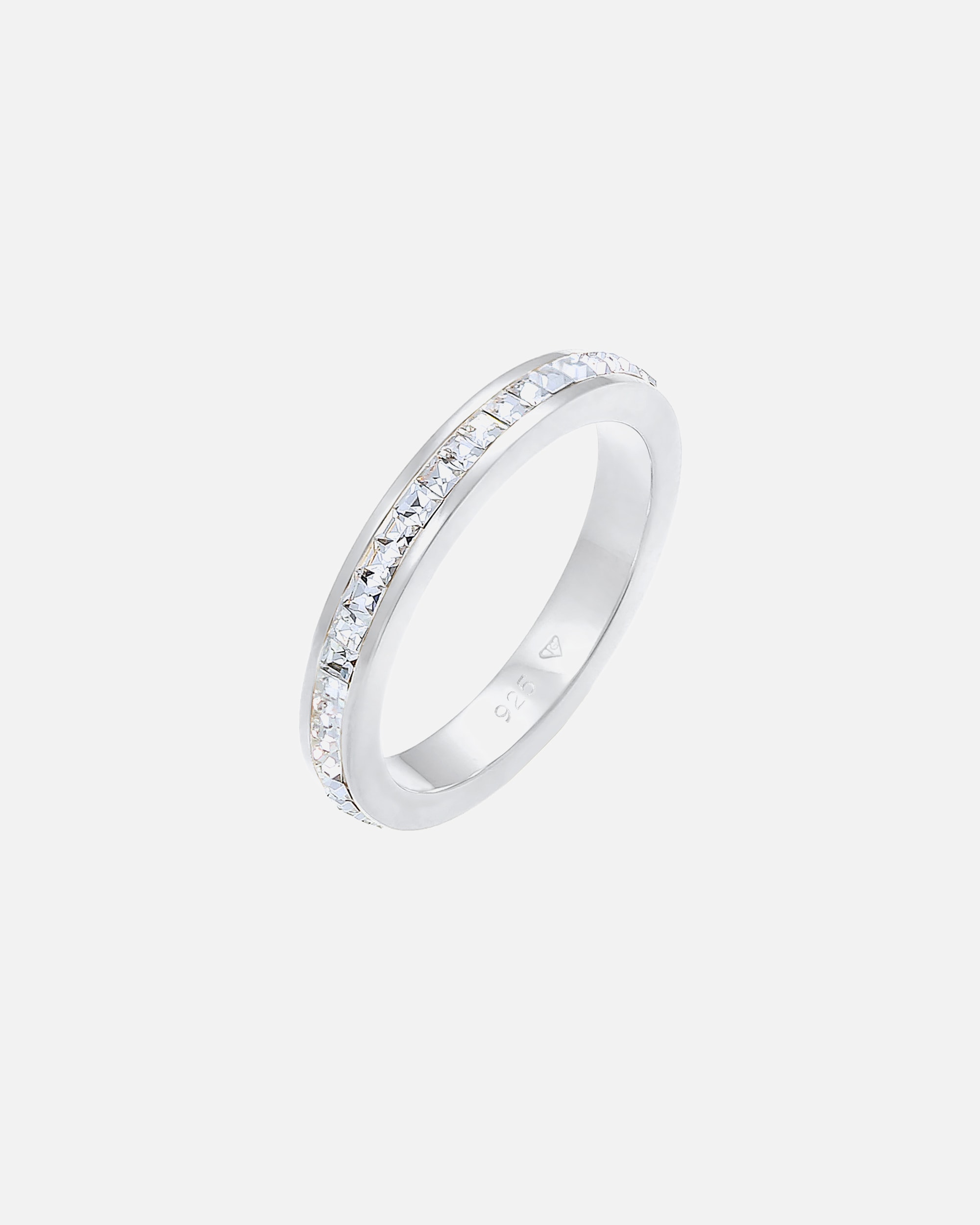 Pierścionek dla Kobieta Elli PREMIUM Damski Bandring Elegant z kryształami w srebra próby 925 54