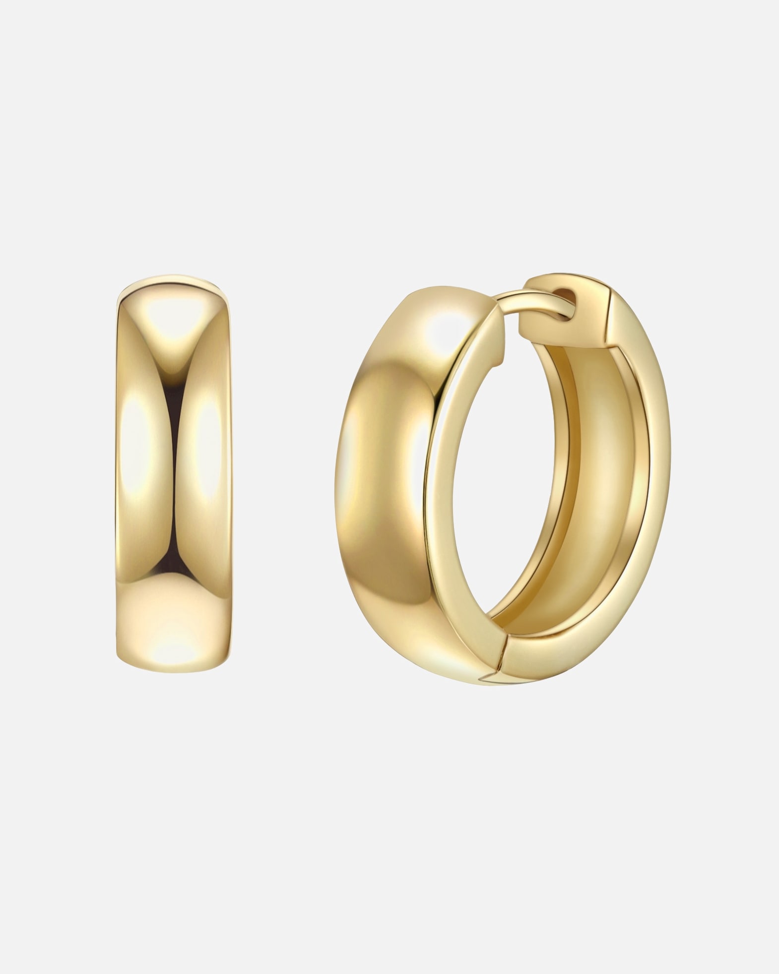 Kolczyki dla Kobieta Glanzstücke München Kolczyki z Srebro wysokiej próby w Żółte złoto 16,1 mm