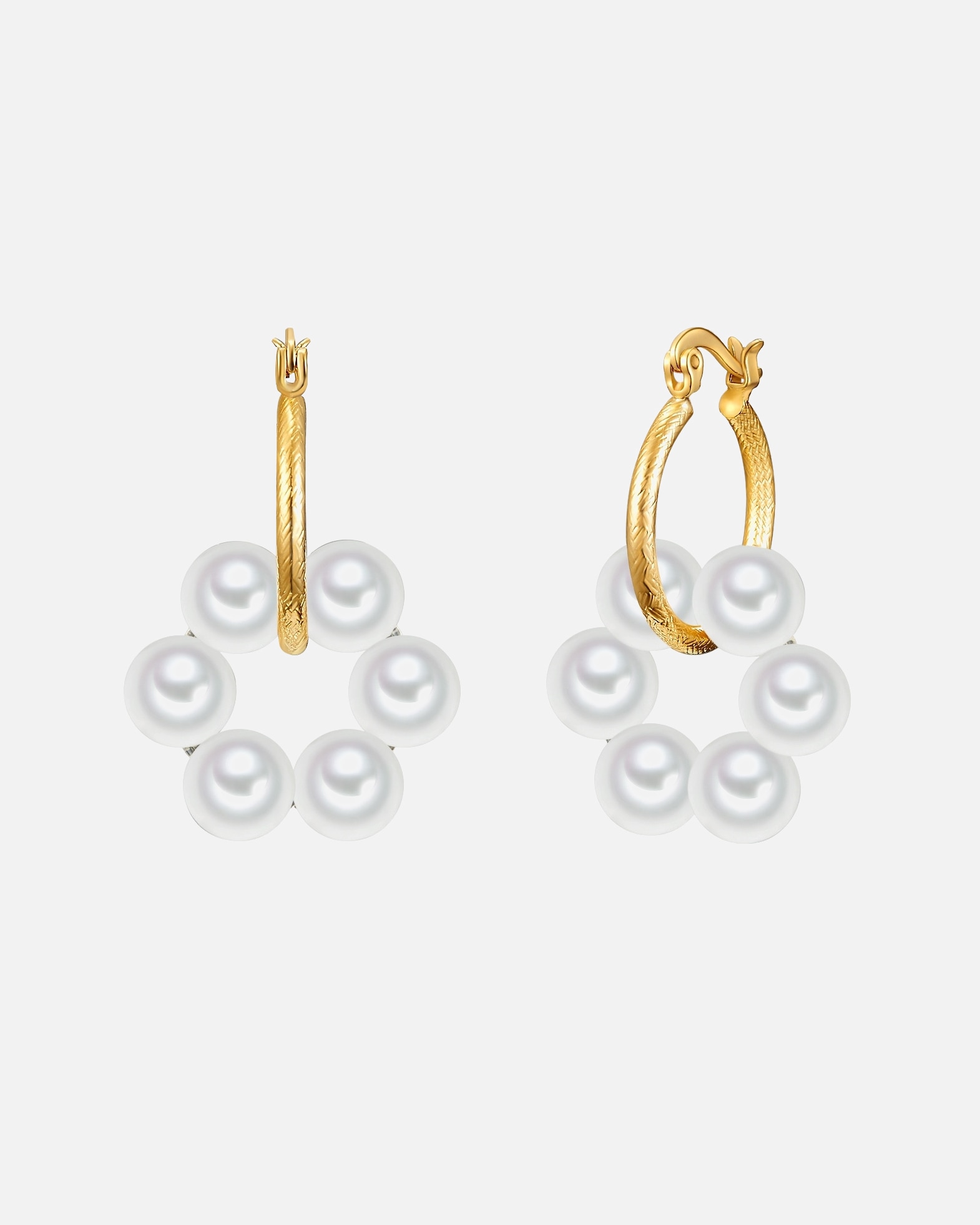 Obrączki dla Kobieta Yokoamii Kolczyki Mosiadz Srebrny 37,1 mm