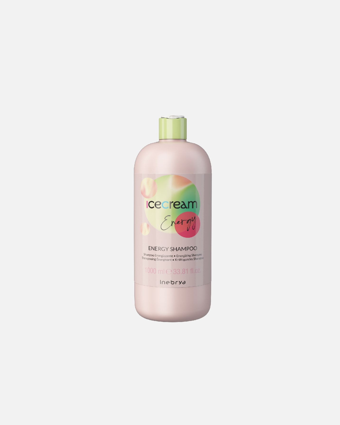 Szampon do włosów dla Kobieta Inebrya Ice Cream Energy - gama produktów energetyzujących do włosów matowych 1000 ml
