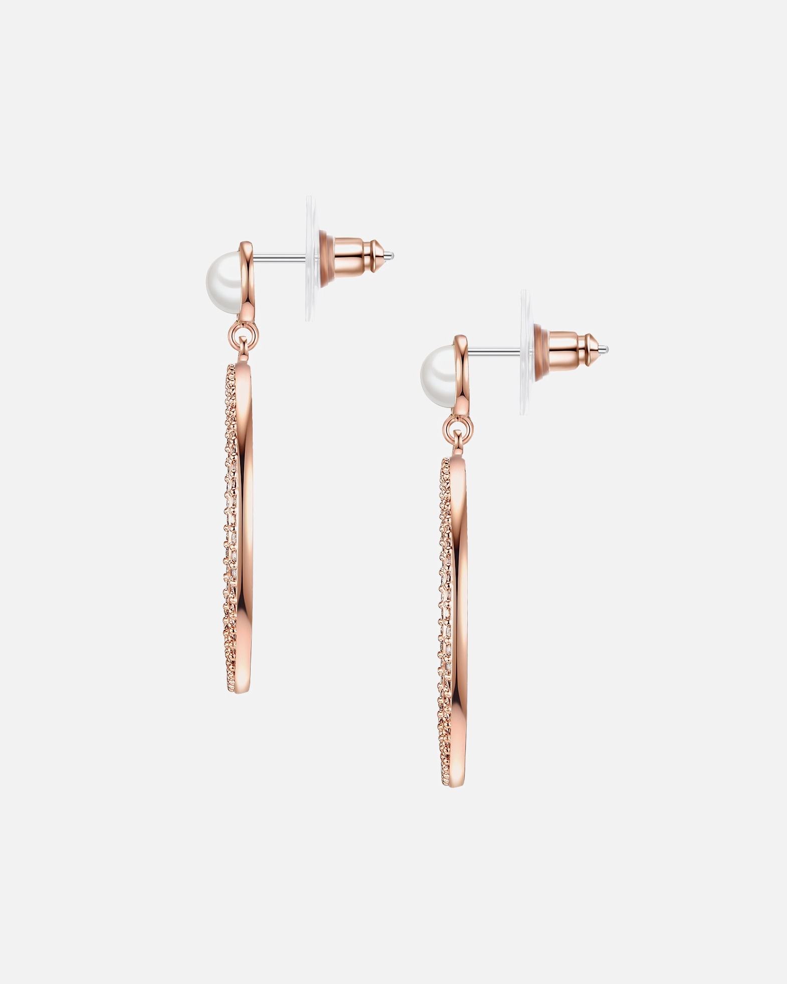 Kolczyki dla Kobieta Lulu & Jane Mosiadz Cyrkonia Sztuczna perła 42,1 mm