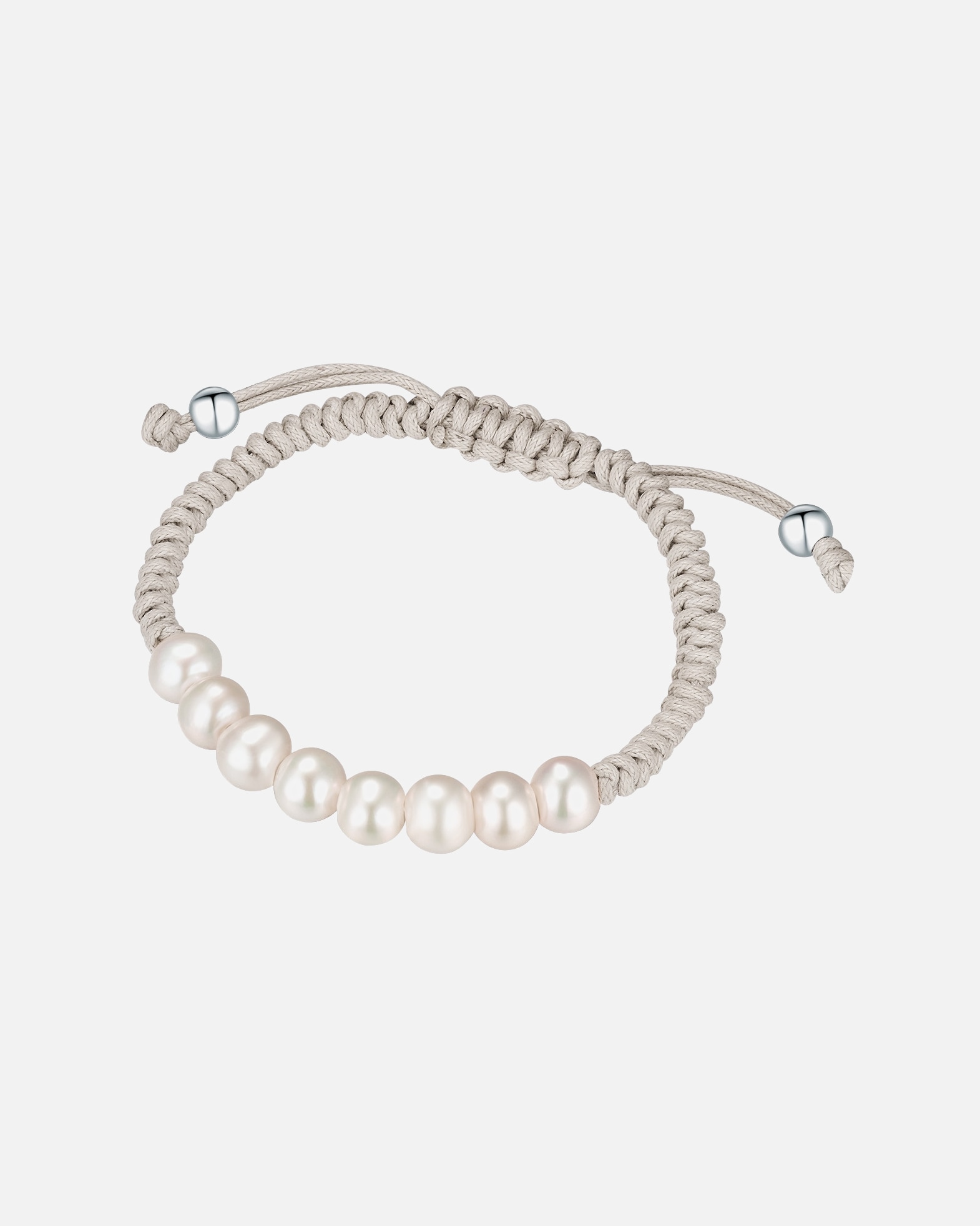 Bransoletka dla Kobieta Srebro wysokiej pr óby Perła hodowlana słodkowodna 19,0 cm