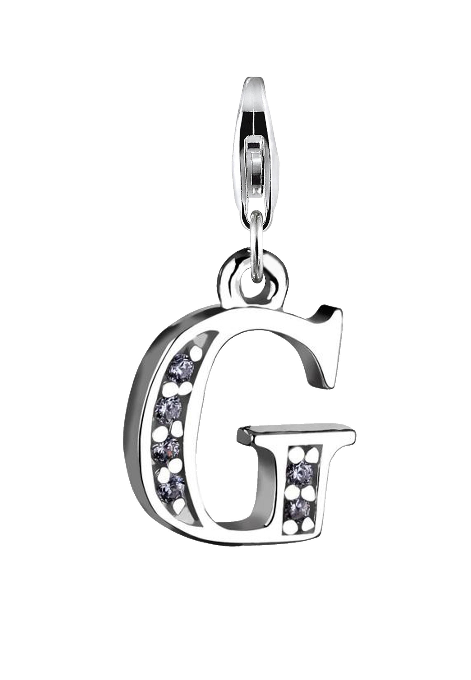 Damski wisiorek litera R ze srebra próby 925 sterling silver