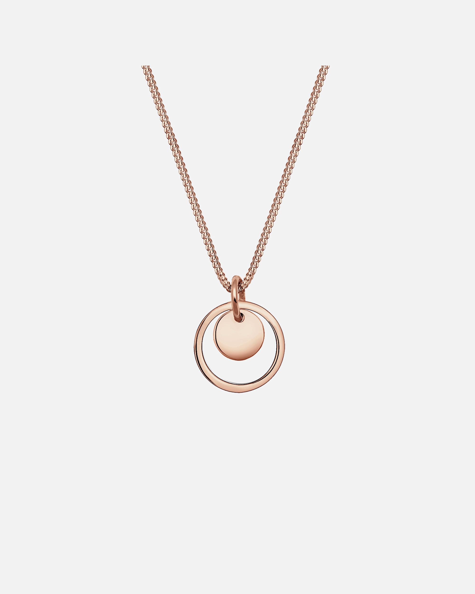 Naszyjnik dla Kobieta Elli Damska zawieszka w kształcie koła Geo Look ze srebra próby 925 Sterling Silver 45