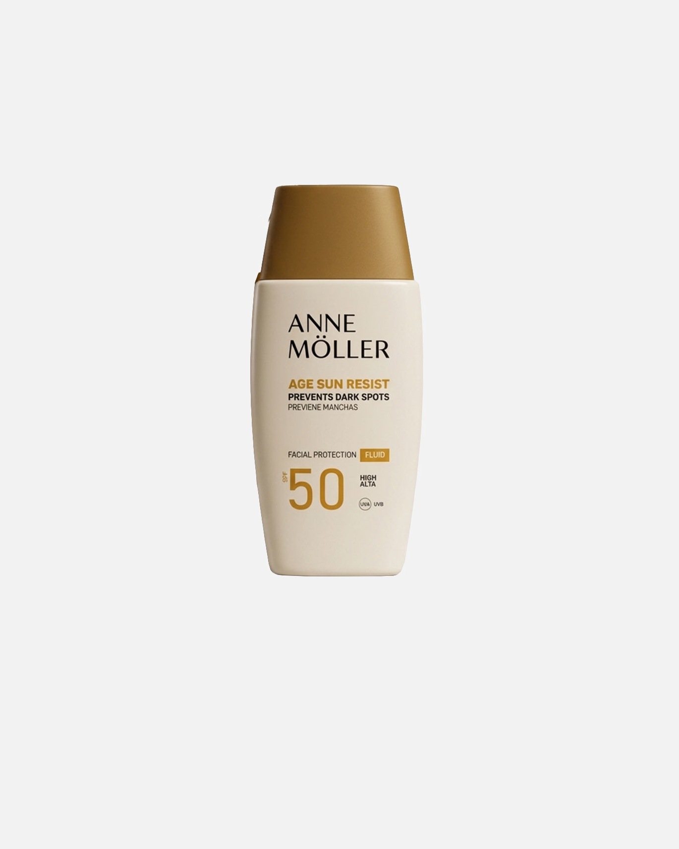 Pielęgnacja przeciw plamom pigmentowym dla Unisex Anne Möller AGE SUN RESIST zapobiega powstawaniu ciemnych plam SPF50 50 ml