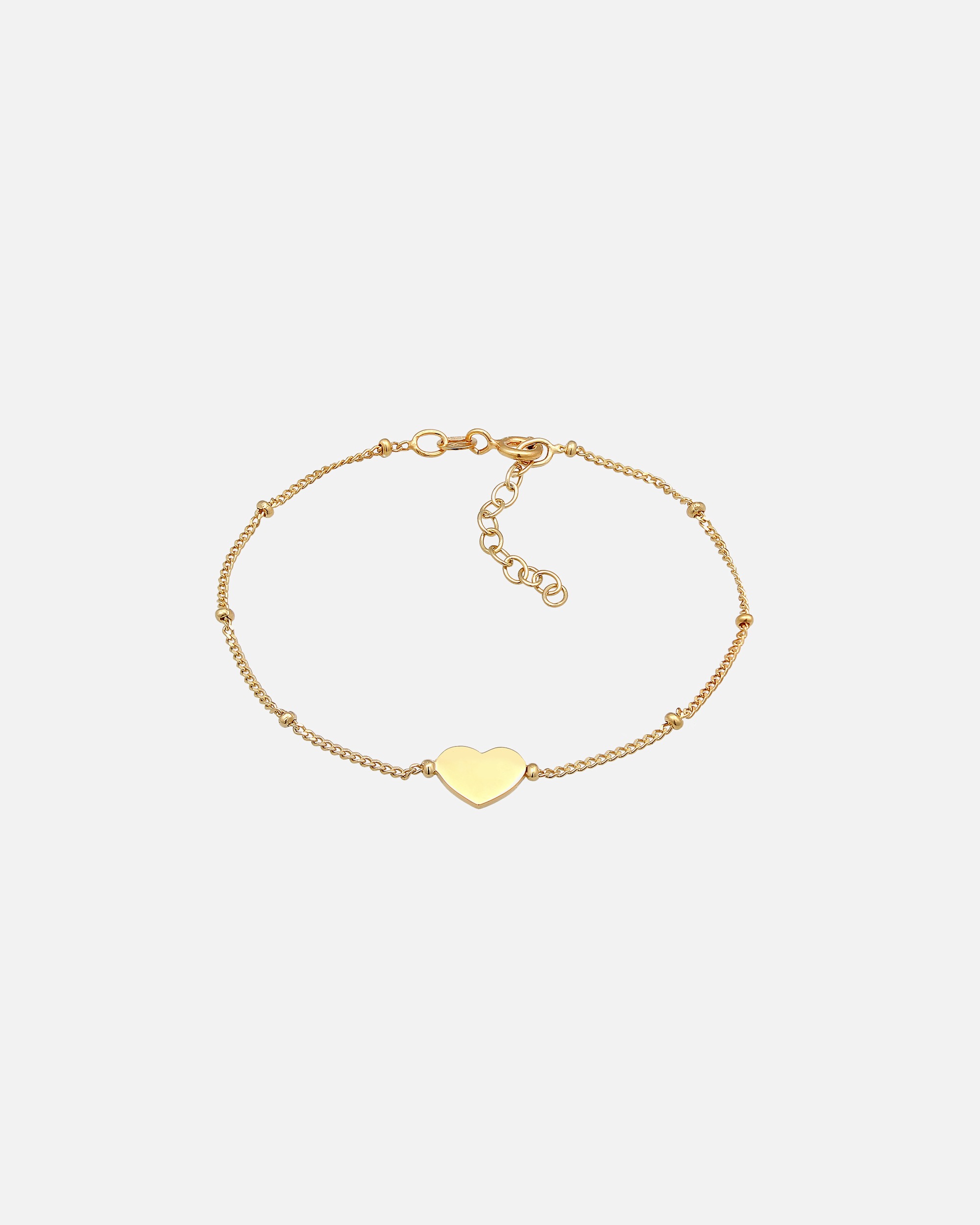Bransoletka dla Kobieta Elli Damska serce symbol miłości kulki w srebrze próby 925 Sterling Silver 16